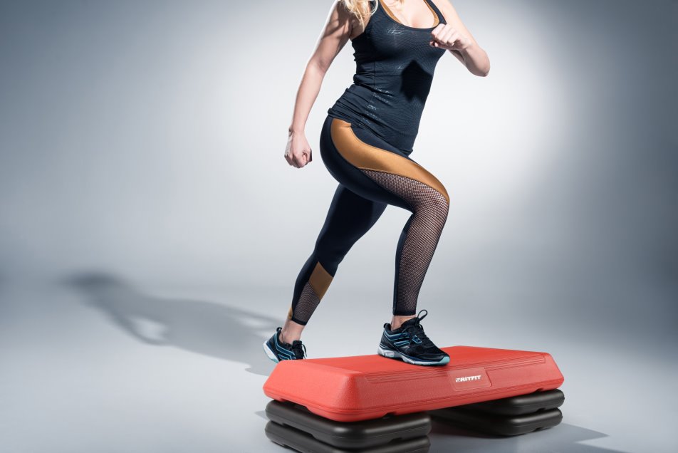15-Minute Low-Impact Step Workout Using Aerobic Stepper