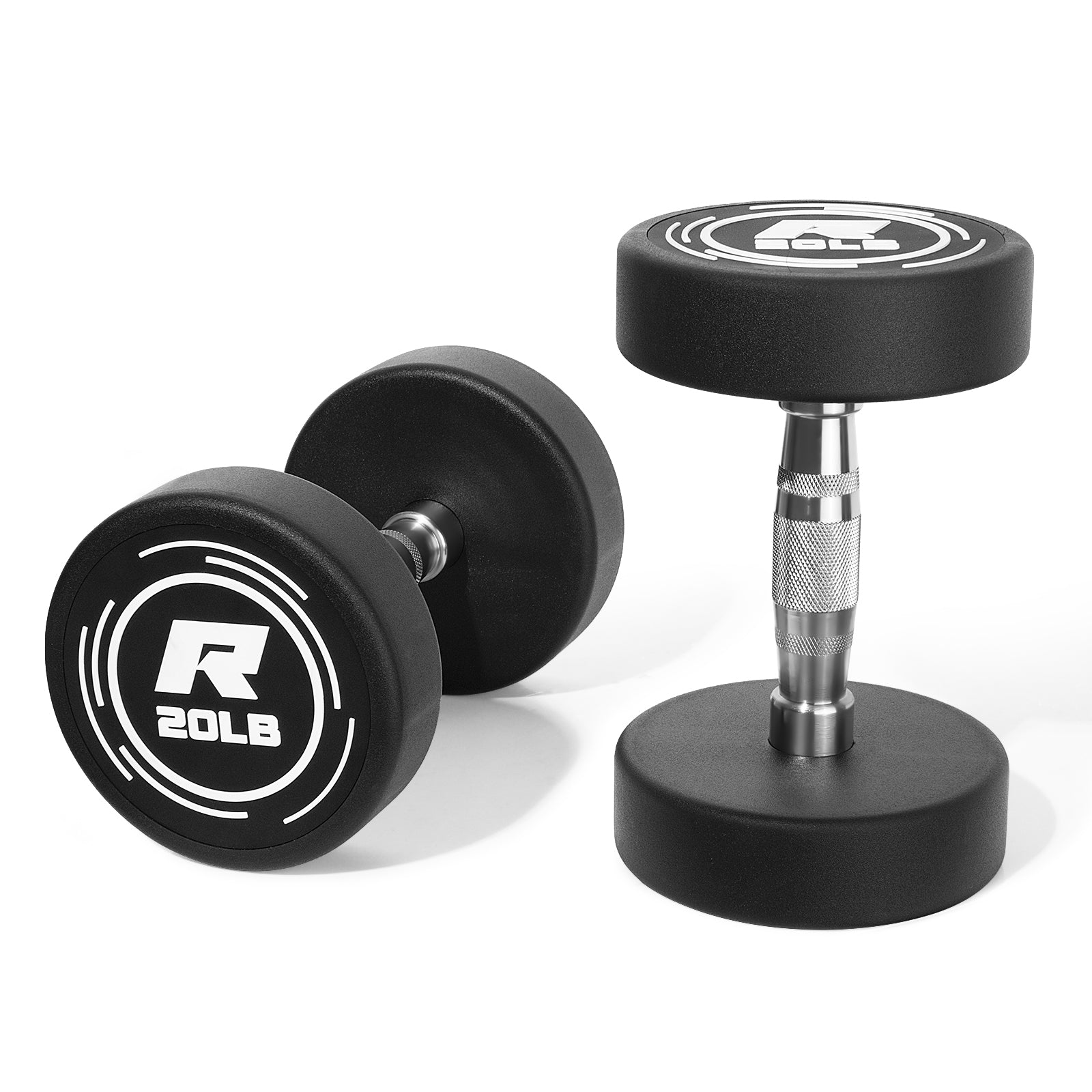 RitFit PVC Coated Round Head Dumbbells in Pairs - RitFit