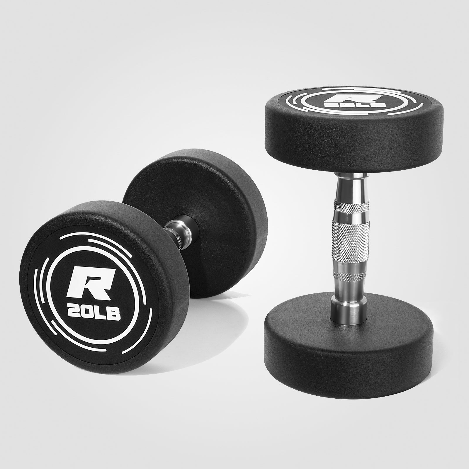 RitFit PVC Coated Round Head Dumbbells in Pairs - RitFit