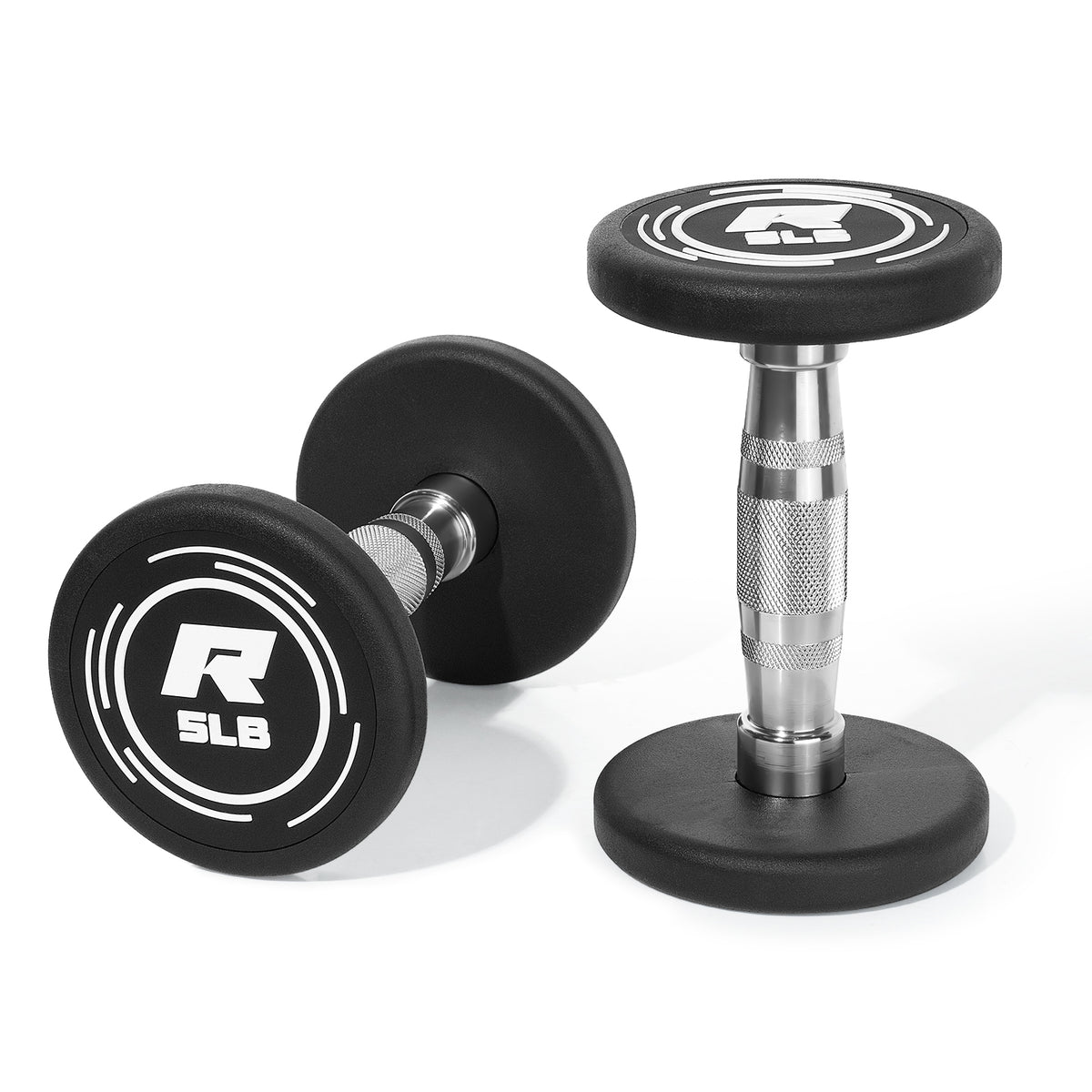 RitFit PVC-Coated Round Dumbbells in Pairs