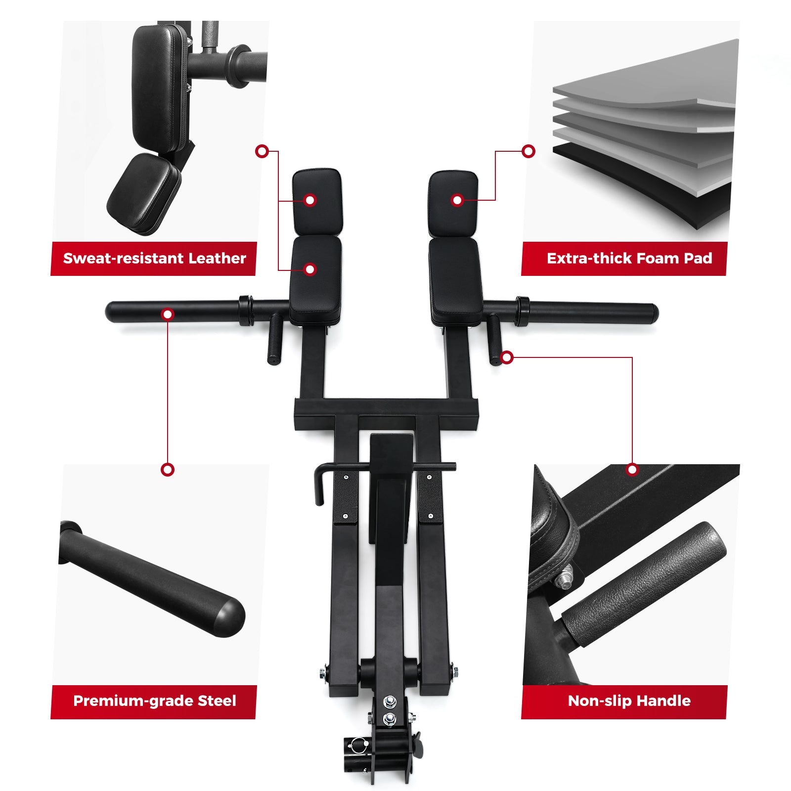 RitFit AT02A Hack Squat Rack Attachment for 2"X2", 2"X3", 3"X3" Rack