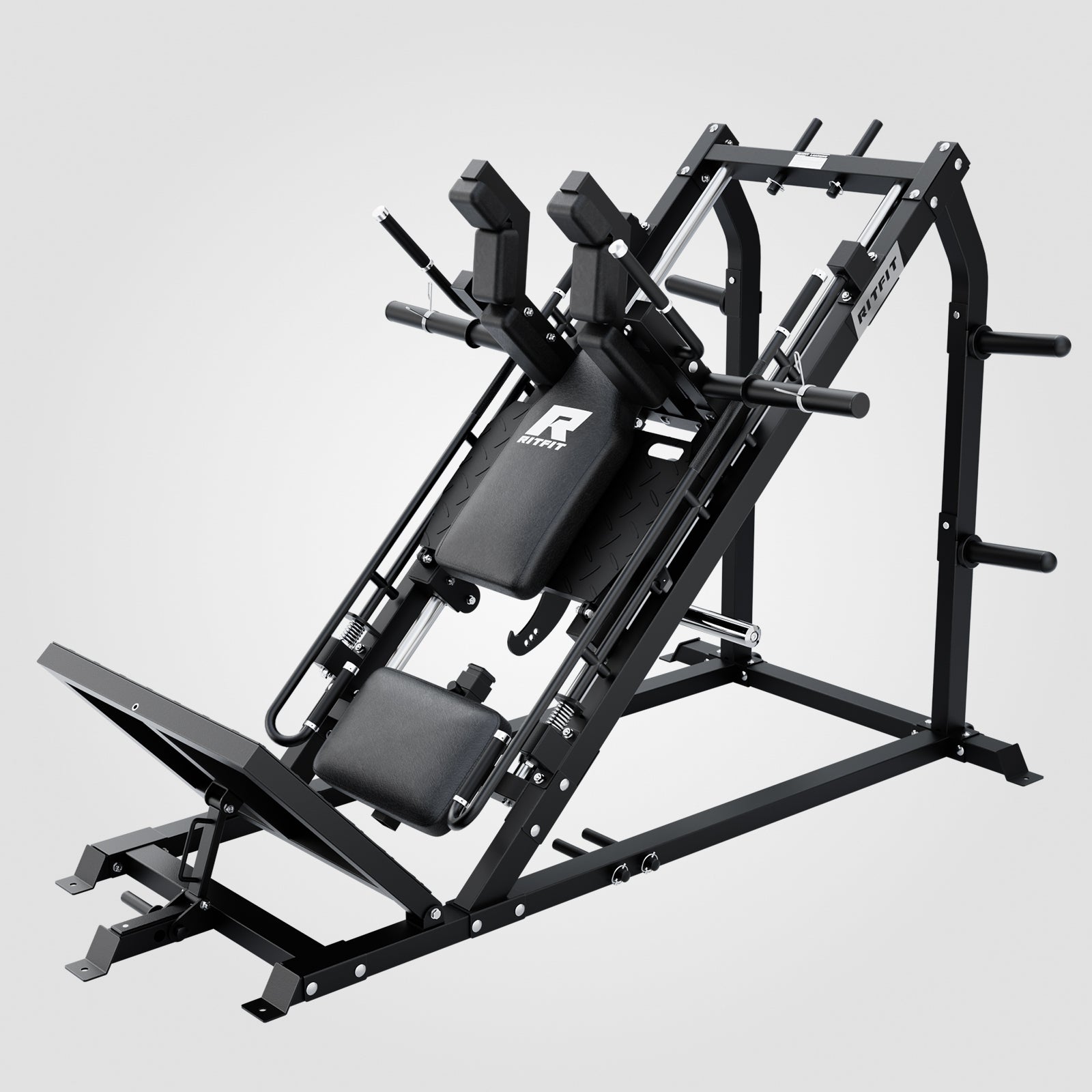 RitFit GAZELLE PRO 3-in-1 Leg Press and Hack Squat Machine in use