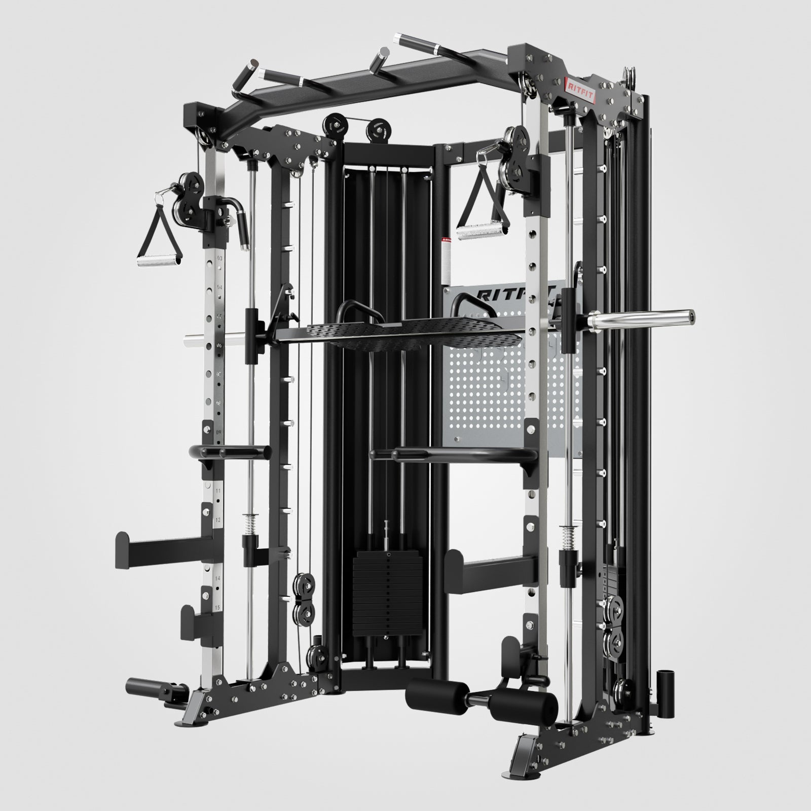 RitFit BPC06 All-In-One Smith Machine with 260LB Weight Stacks