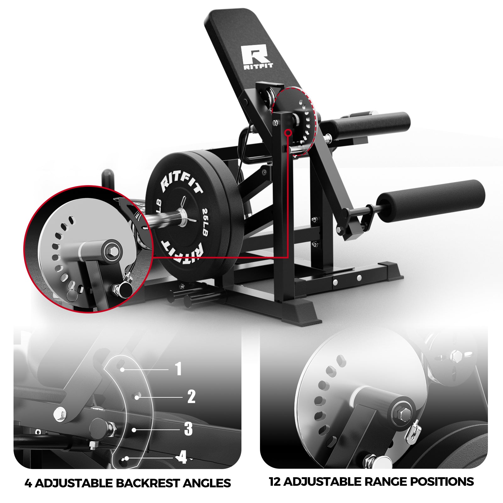 RitFit PLC01 Leg Extension Curl Machine