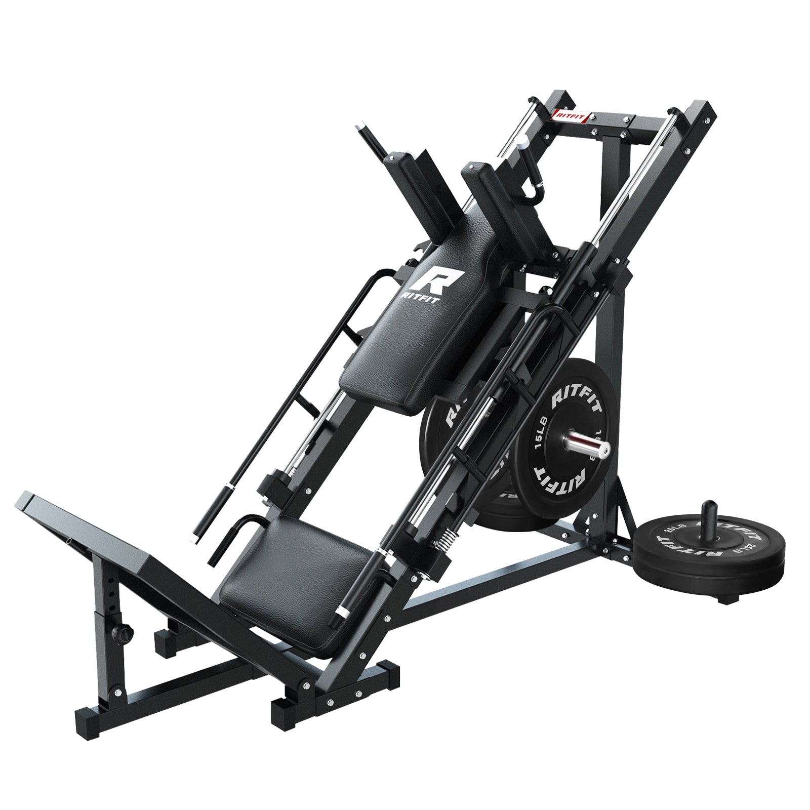 RitFit BLP01 Full Leg Workout Package 3-In-1 Leg Press, Hack Squat, and Calf Raise Set