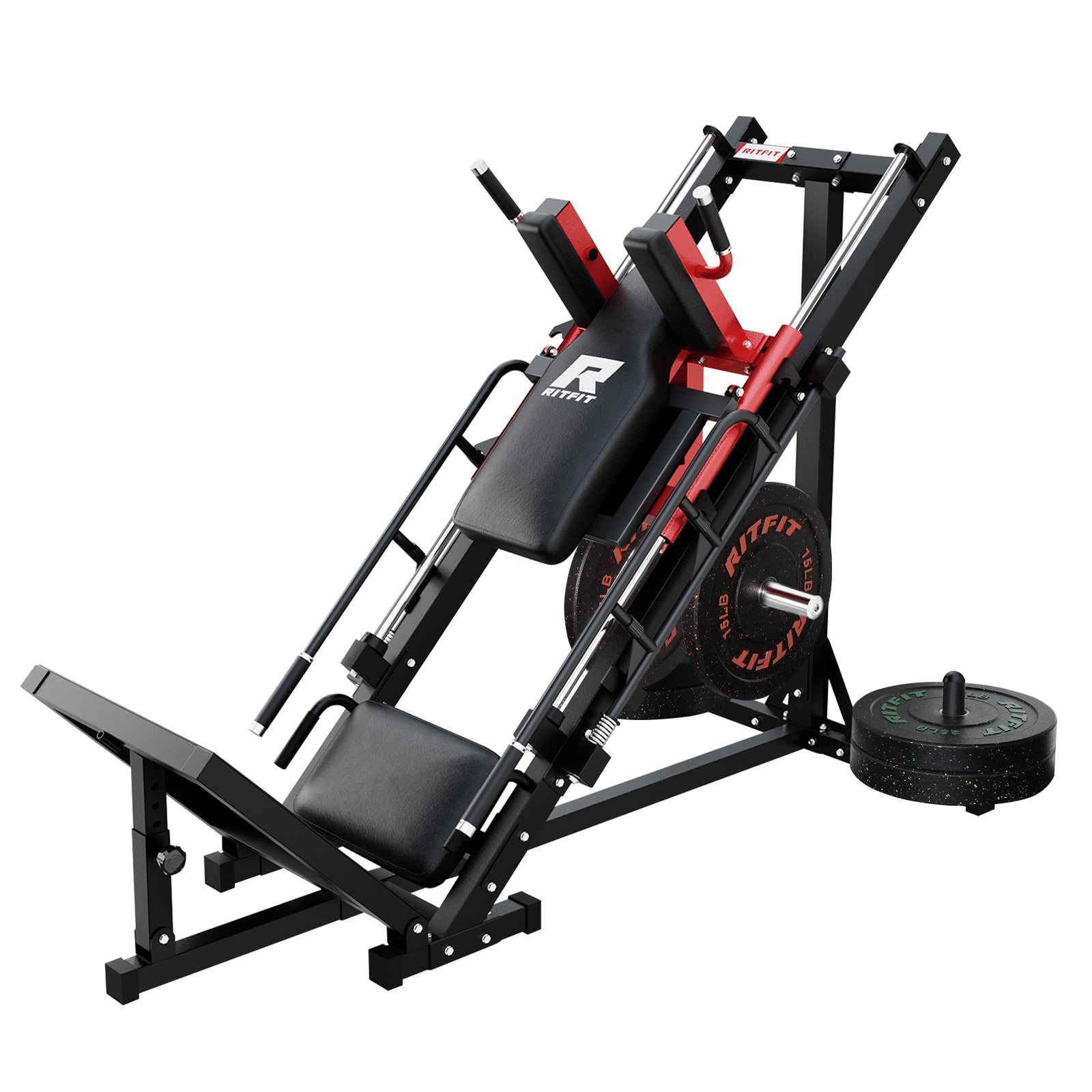 RitFit BLP01 Full Leg Workout Package 3-In-1 Leg Press, Hack Squat, and Calf Raise Set