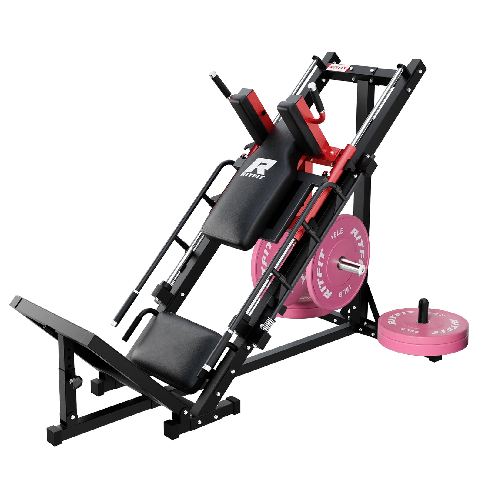 RitFit BLP01 45 Degree 3-In-1 Leg Press Hack Squat and Calf Raise Machine