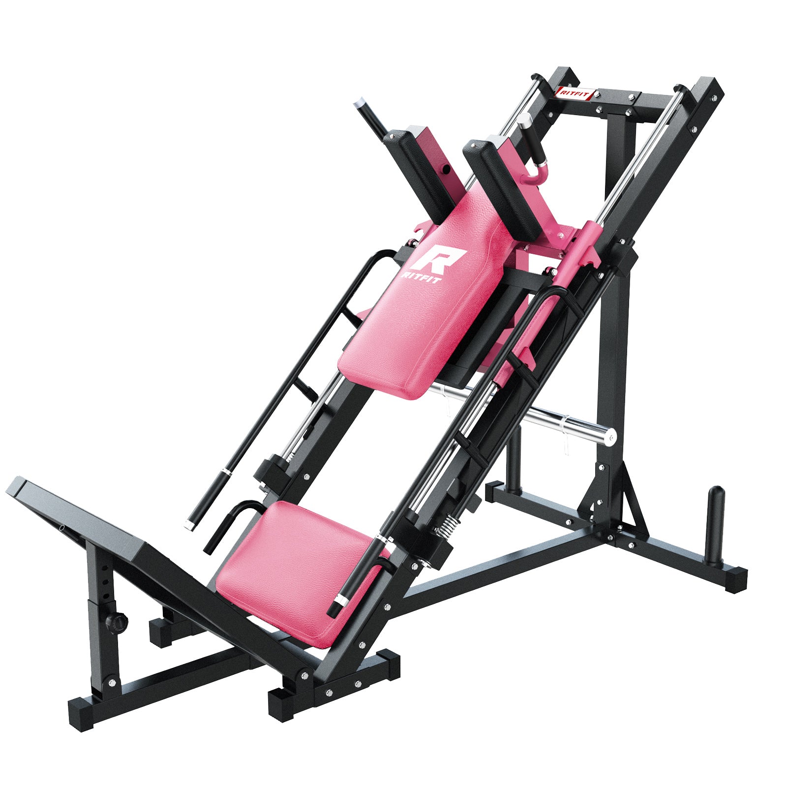 RitFit BLP01 45 Degree 3-In-1 Leg Press Hack Squat and Calf Raise Machine