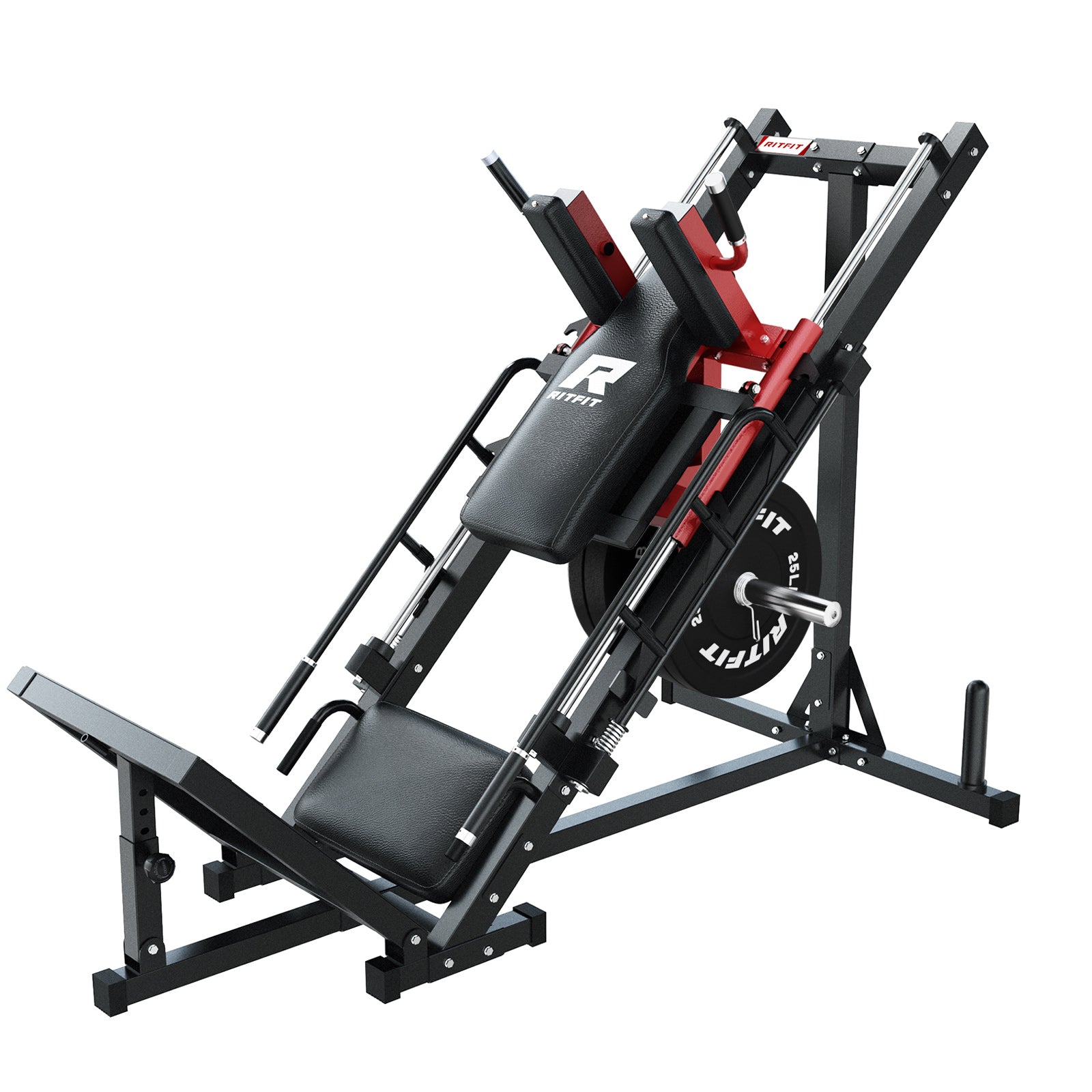 RitFit BLP01 45 Degree 3-In-1 Leg Press Hack Squat and Calf Raise Machine