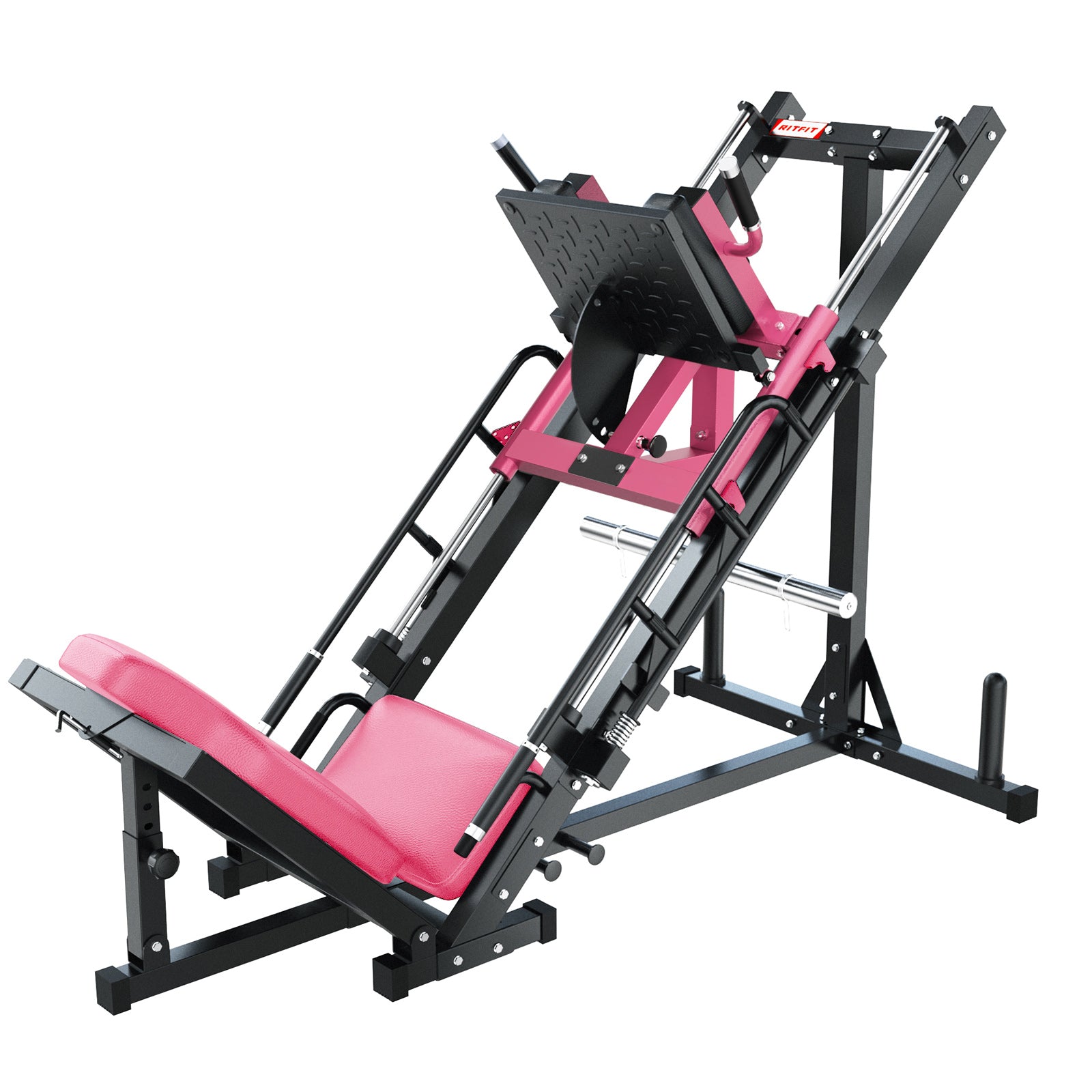 RitFit BLP01 45 Degree 3-In-1 Leg Press Hack Squat and Calf Raise Machine