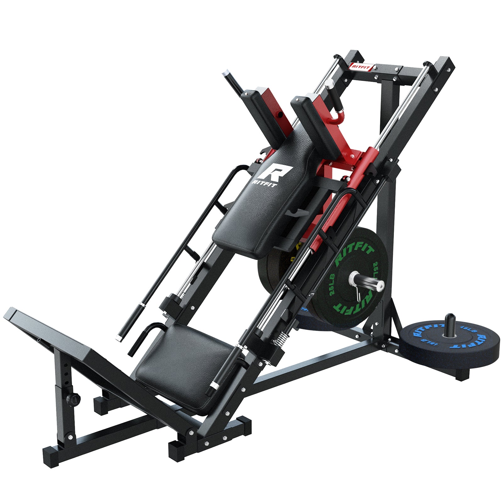 RitFit BLP01 Full Leg Workout Package 3-In-1 Leg Press, Hack Squat, and Calf Raise Set