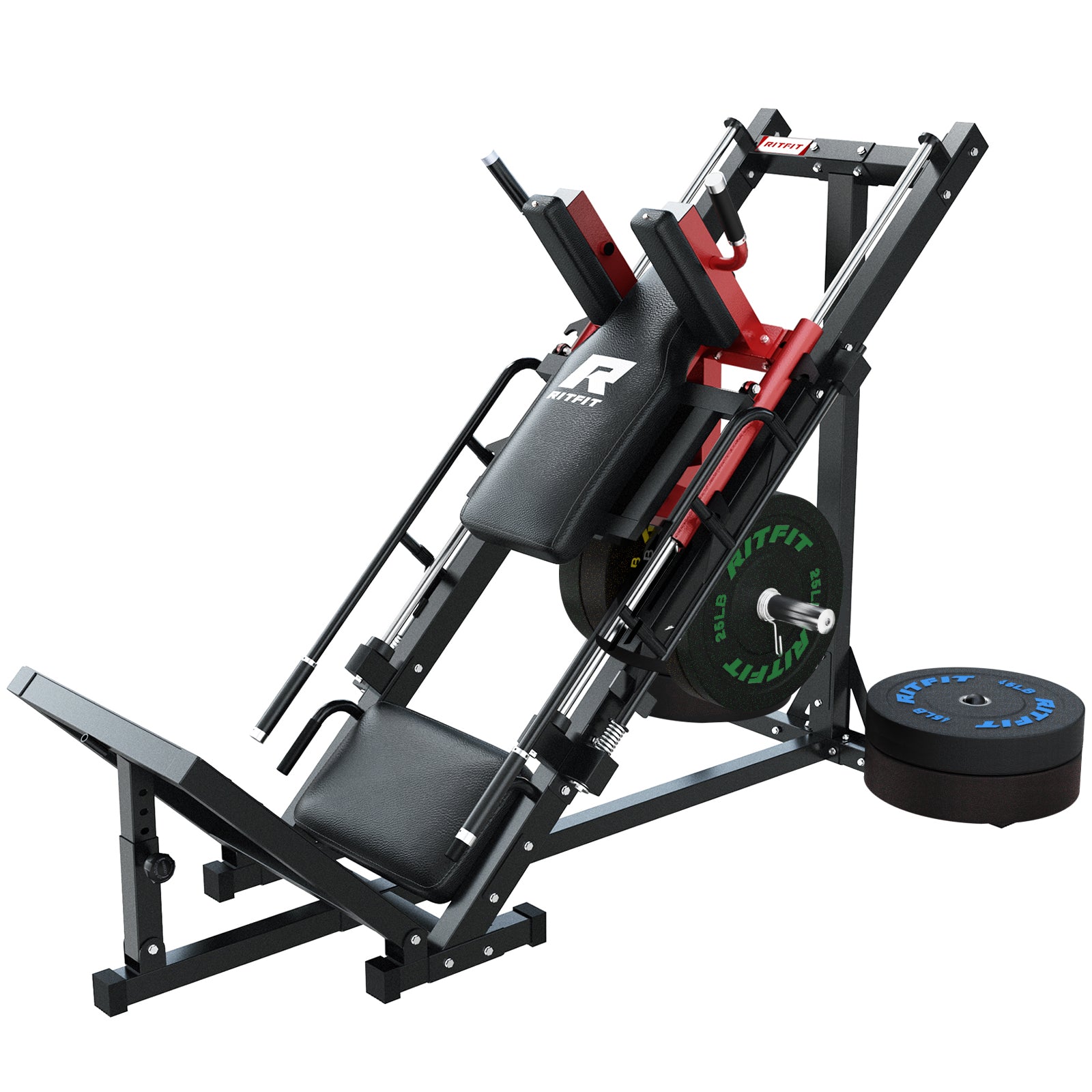 RitFit BLP01 Full Leg Workout Package 3-In-1 Leg Press, Hack Squat, and Calf Raise Set