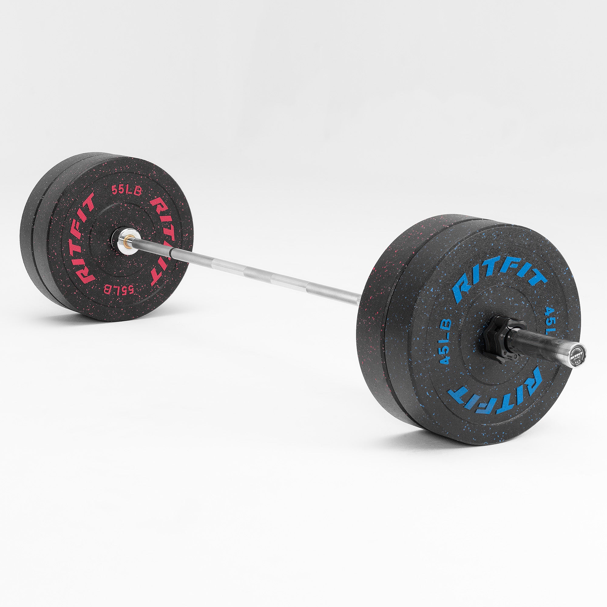 RitFit Fleck Bumper Plates 2-Inch Olympic Rubber Weight Plates - RitFit