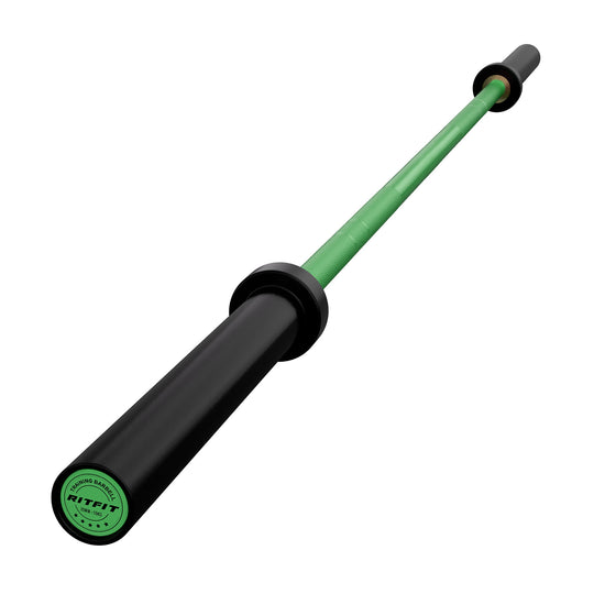 green barbell for female