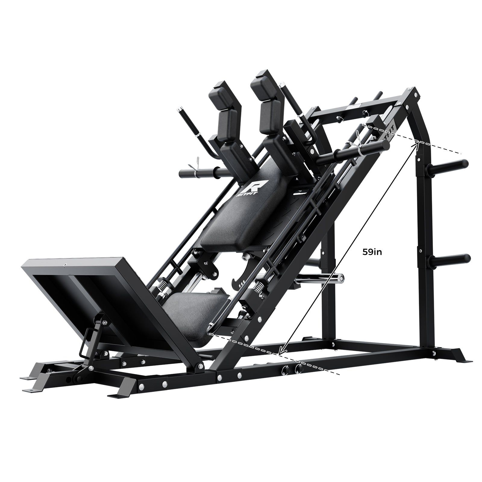 RitFit GAZELLE PRO 3-In-1 Leg Press and Hack Squat Machine