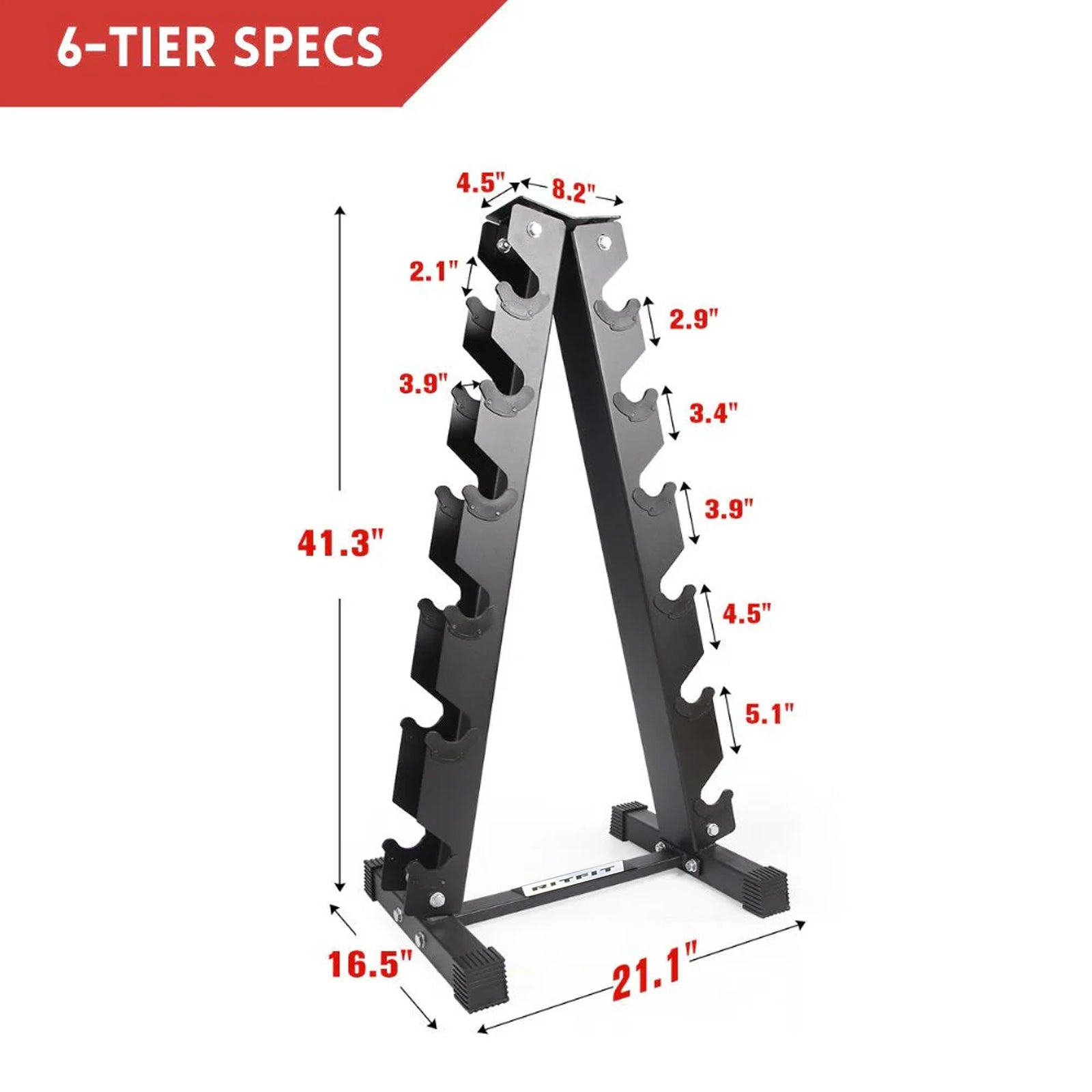 RitFit A-Frame Dumbbell Storage Rack Stand 3/5/6 Pairs