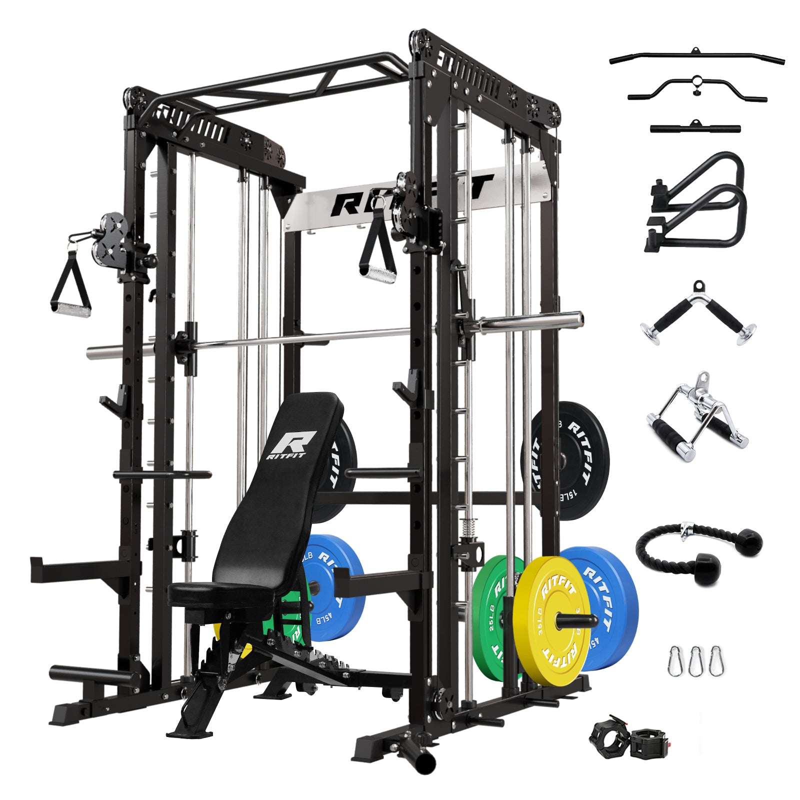 RitFit M1 2.0 Smith Machine Home Gym Package Comprehensive All-In-One Workout System