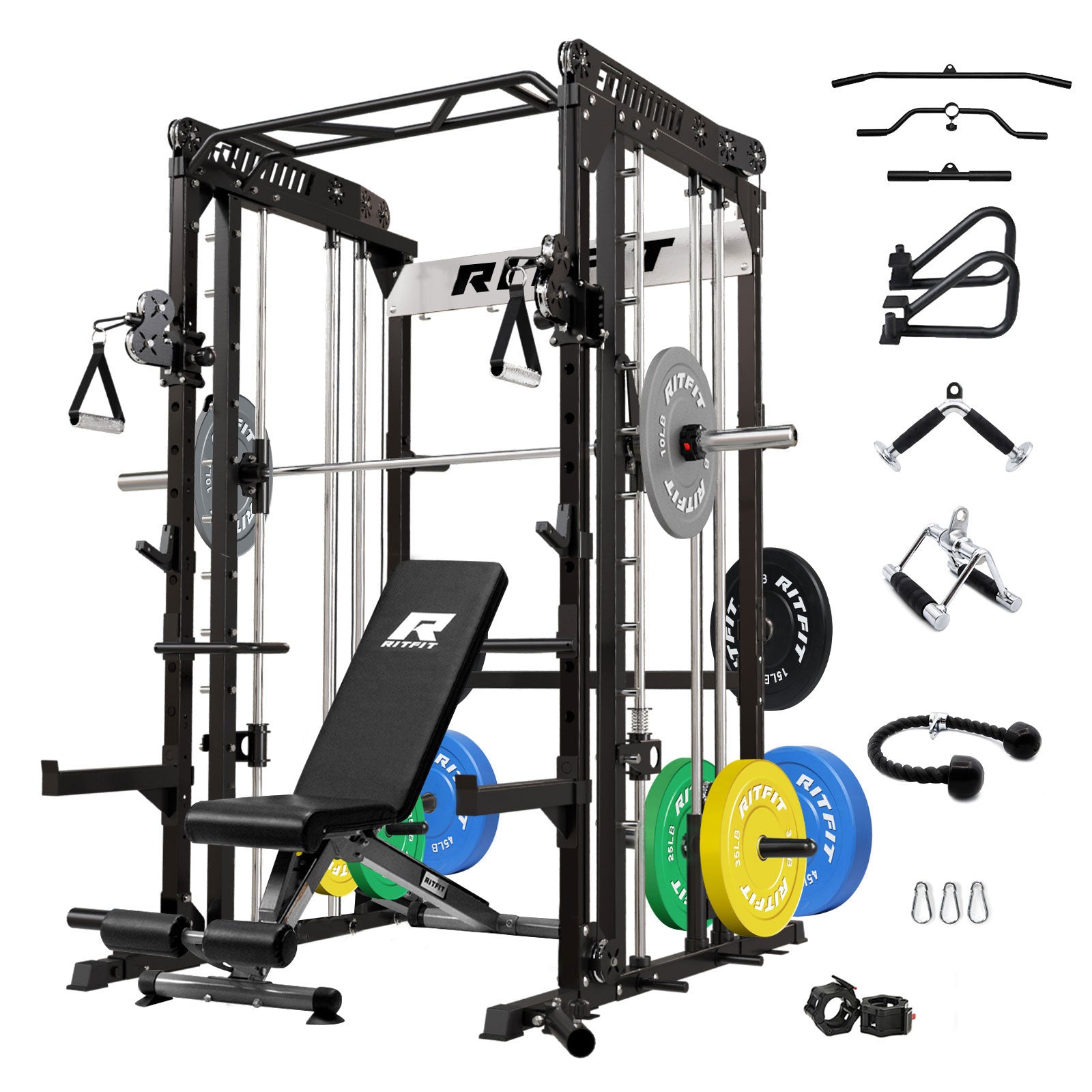 RitFit M1 2.0 Smith Machine Home Gym Package Comprehensive All-In-One Workout System