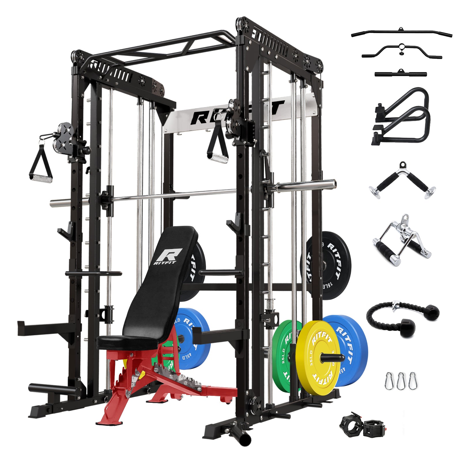 RitFit M1 2.0 Smith Machine Home Gym Package Comprehensive All-In-One Workout System