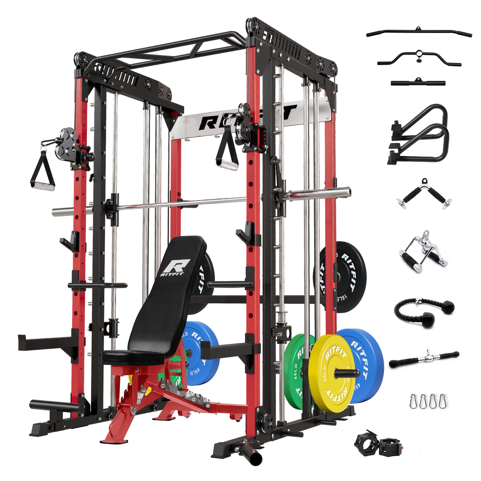 RitFit M1 2.0 Smith Machine Home Gym Package Comprehensive All-In-One Workout System