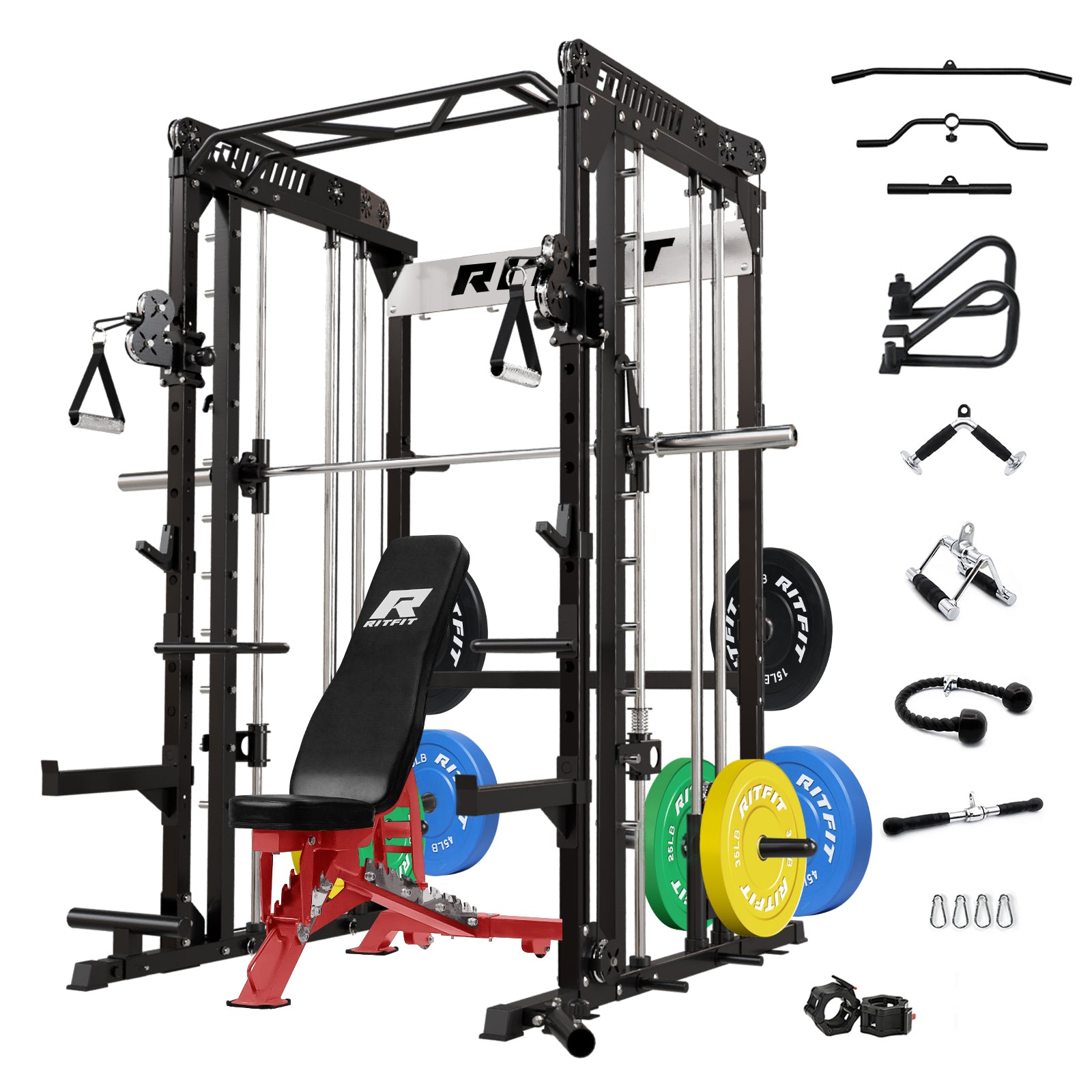 RitFit M1 2.0 Smith Machine Home Gym Package Comprehensive All-In-One Workout System