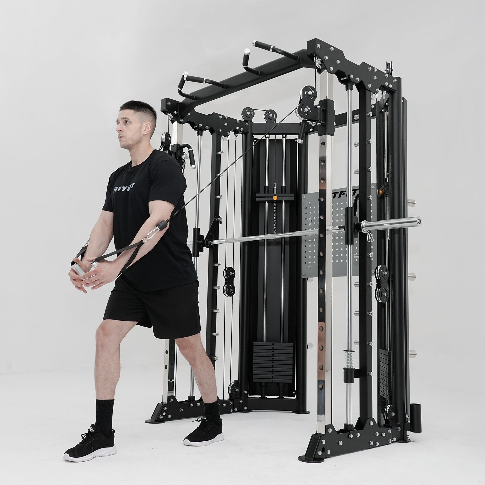 RitFit BPC06 All-In-One Smith Machine with 260LB Weight Stacks