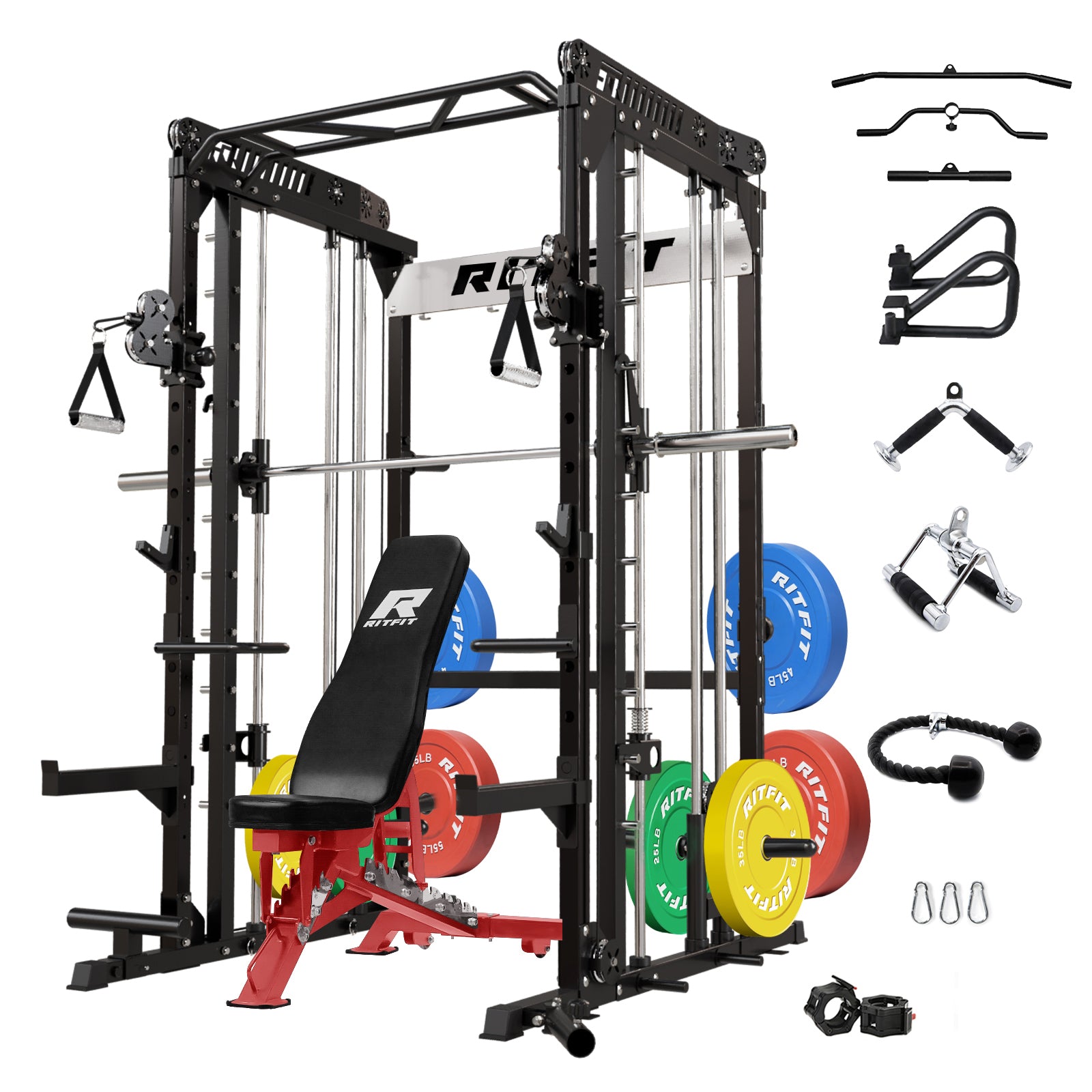 RitFit M1 2.0 Smith Machine Home Gym Package Comprehensive All-In-One Workout System