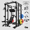 RitFit BUFFALO Smith Machine Home Gym Package with Lat Pull Down and Cable Crossover