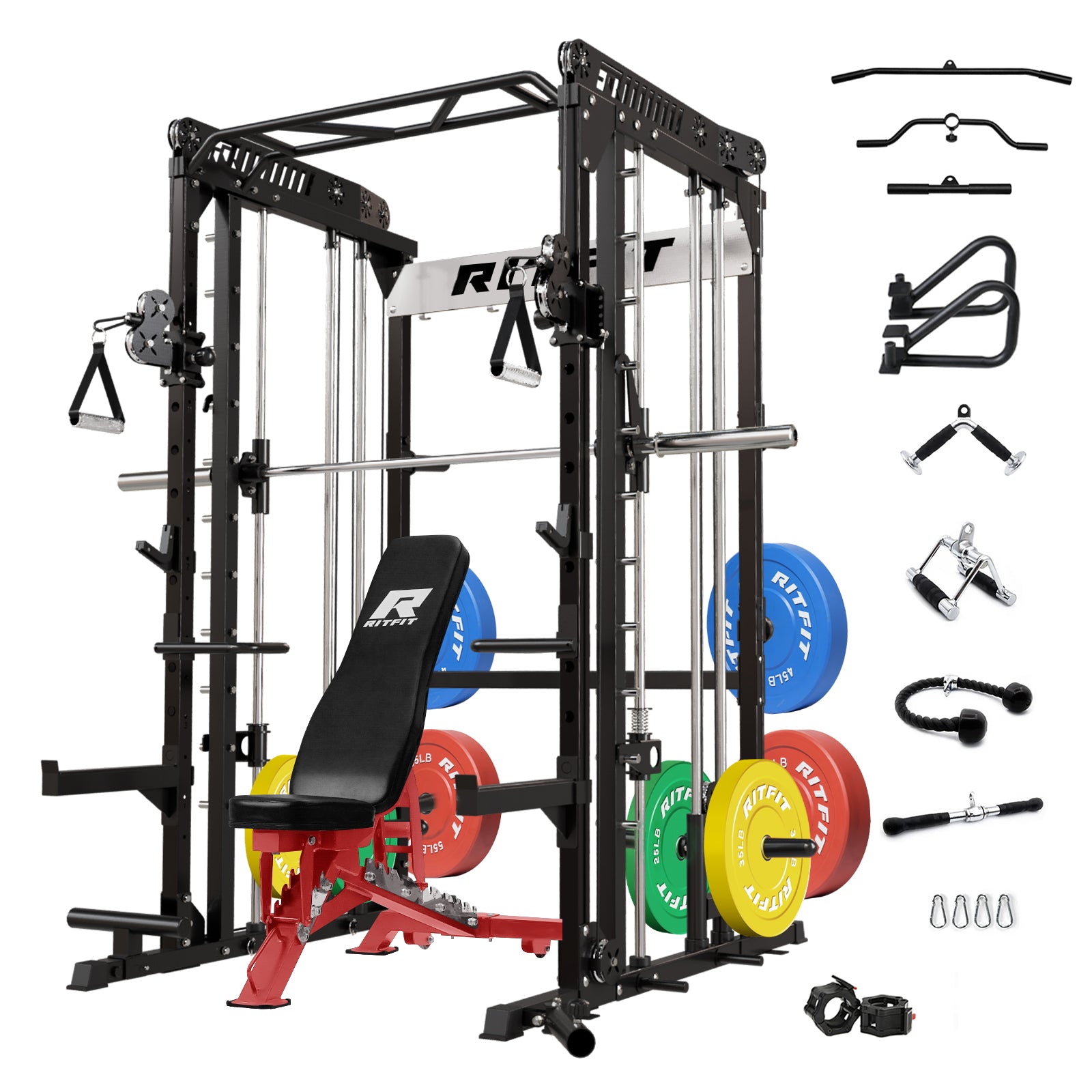 RitFit M1 2.0 Smith Machine Home Gym Package Comprehensive All-In-One Workout System