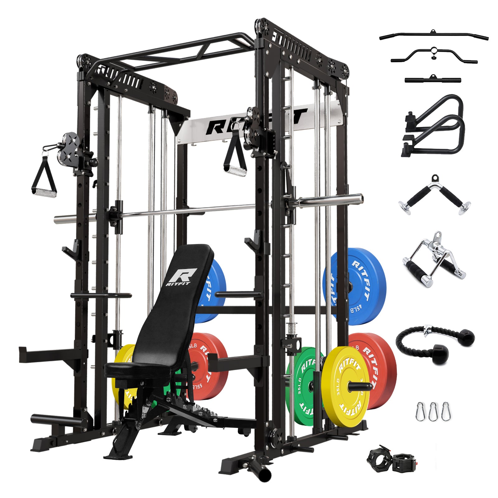 RitFit M1 2.0 Smith Machine Home Gym Package Comprehensive All-In-One Workout System