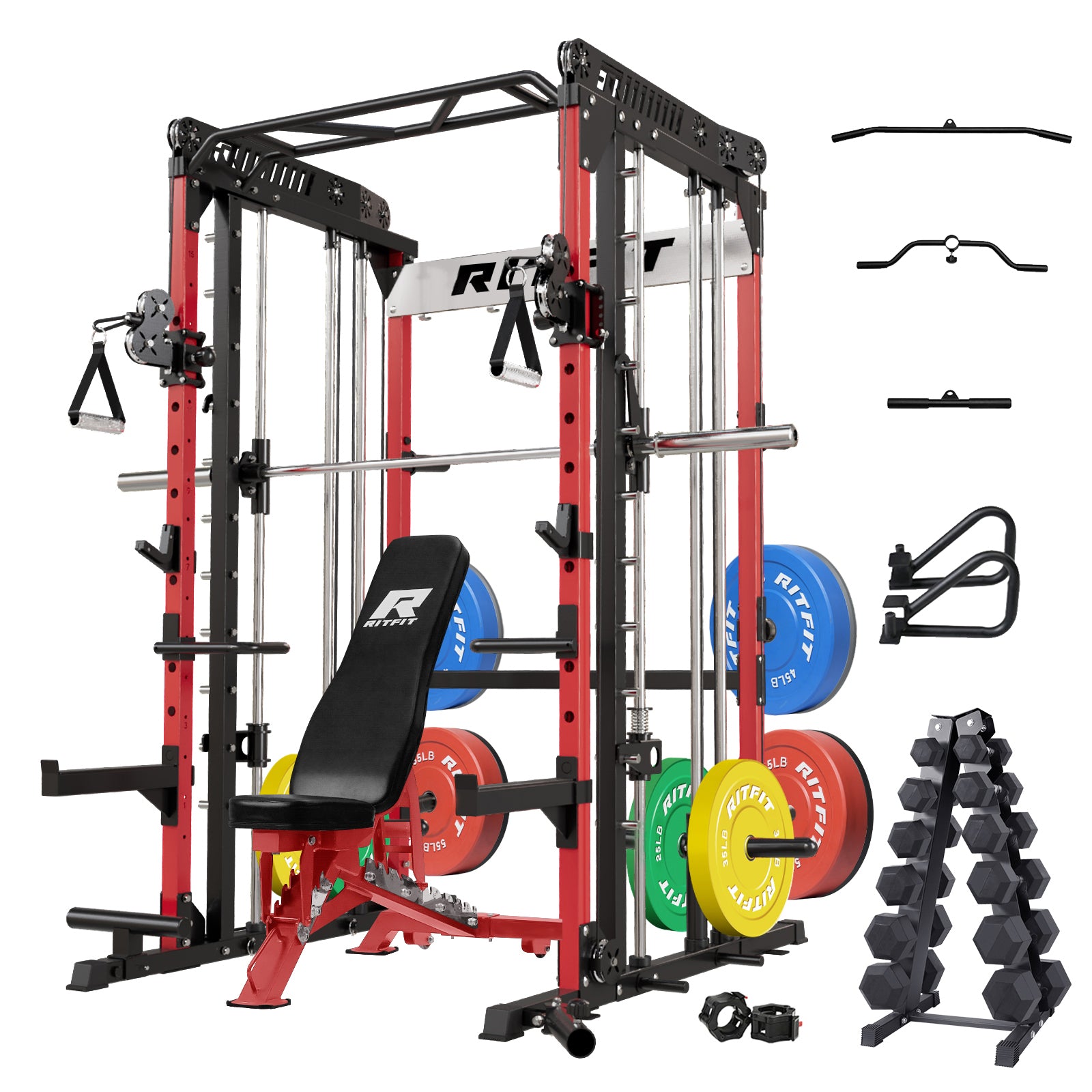 RitFit M1 2.0 Smith Machine Home Gym Package Comprehensive All-In-One Workout System