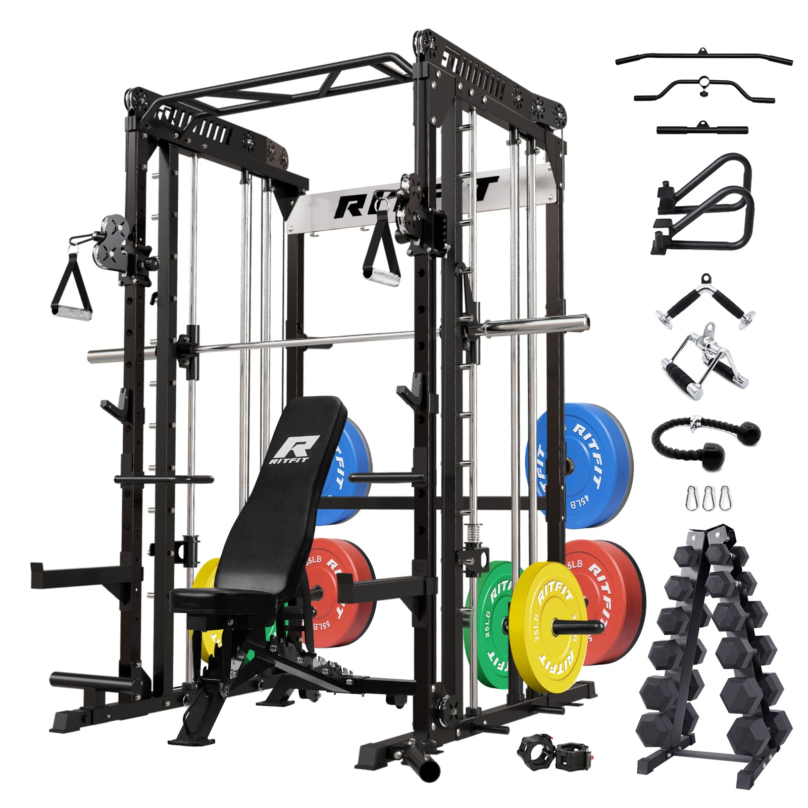 Smith machine gym set sale