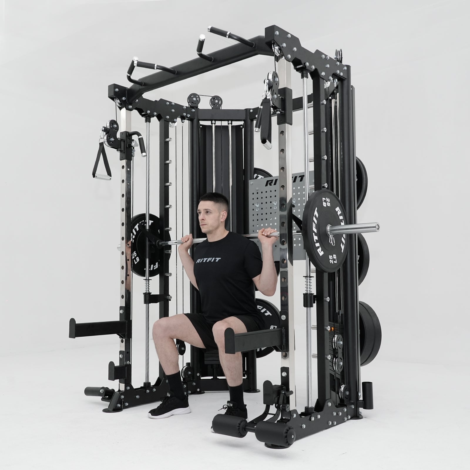 RitFit BPC06 All-In-One Smith Machine with 260LB Weight Stacks