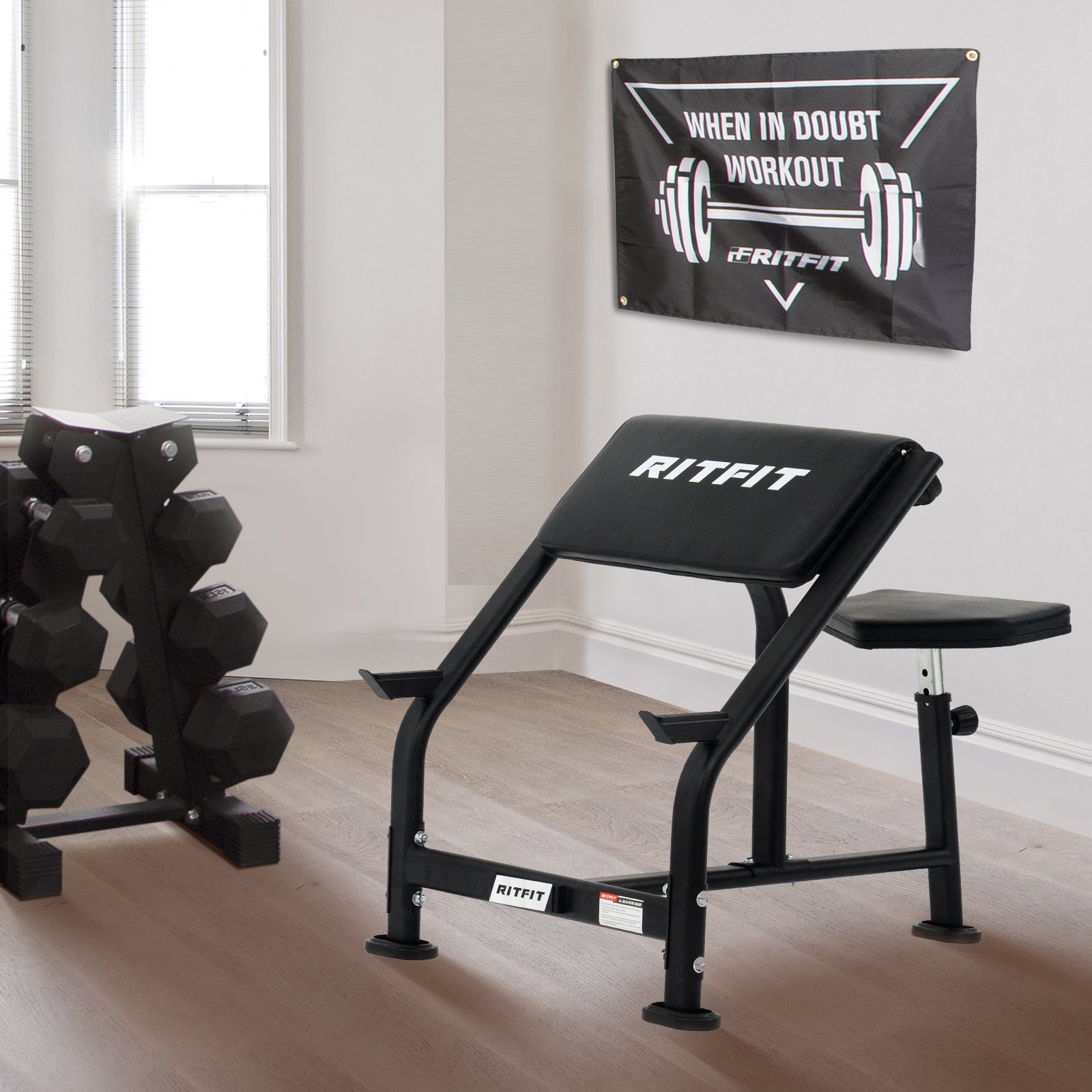 RitFit PCB01 Preacher Curl Bench