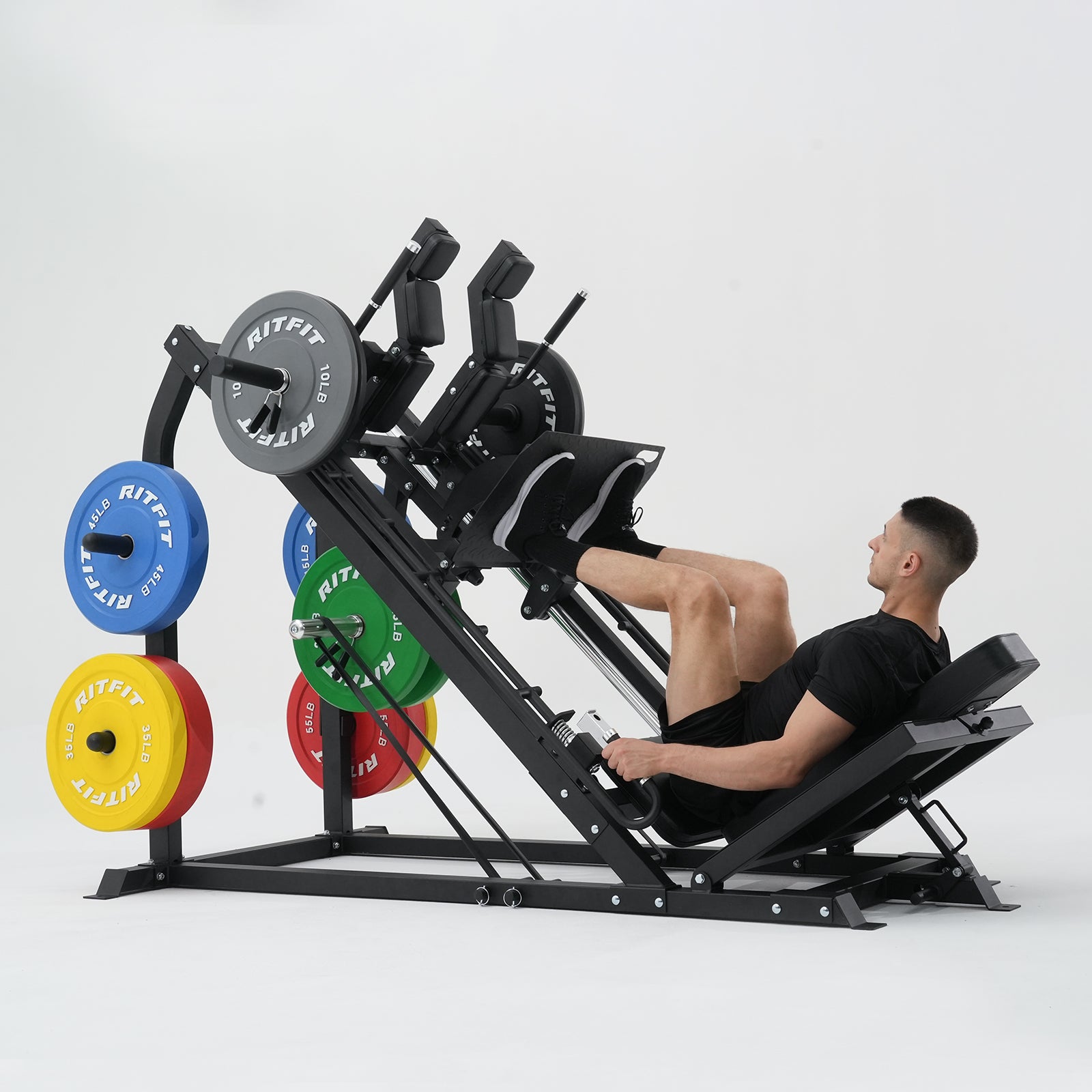 RitFit GAZELLE PRO 3-In-1 Leg Press and Hack Squat Machine