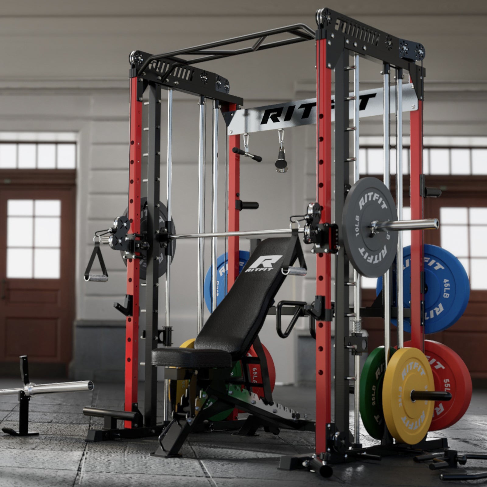 RitFit M1 Multi-Functional Smith Machine for Strength Training