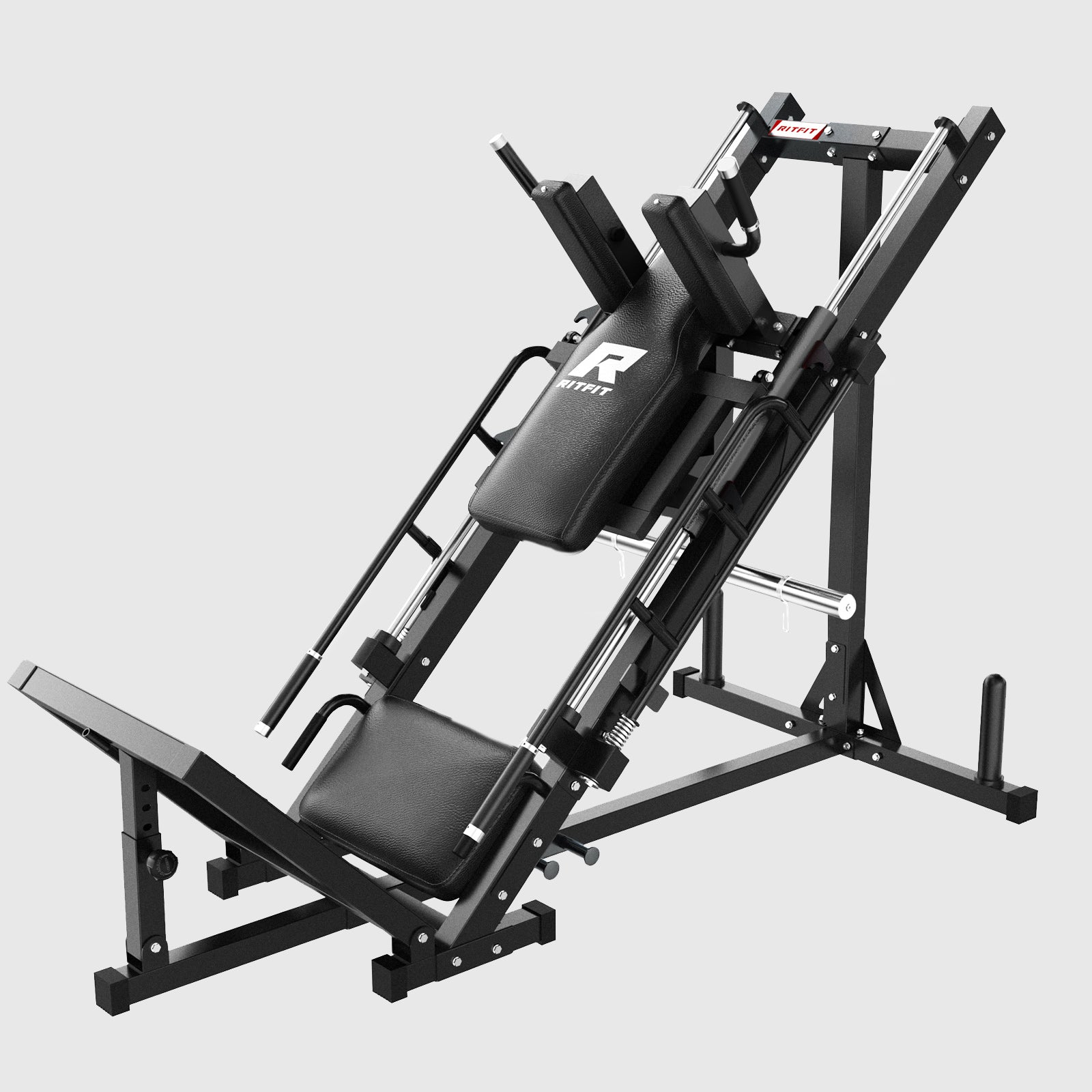 RitFit BLP01 45 Degree 3-In-1 Leg Press Hack Squat and Calf Raise Machine