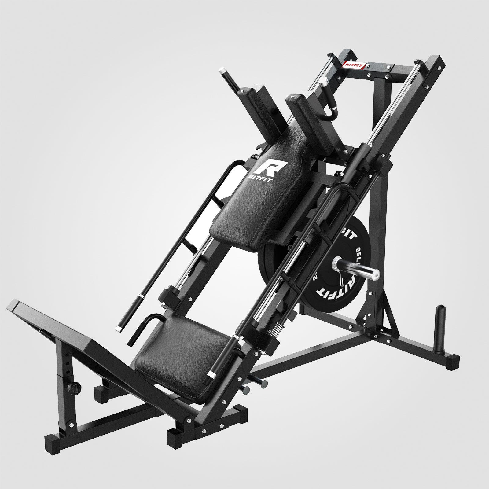 RitFit BLP01 Package 45 Degree 3-In-1 Leg Press Hack Squat and Calf Raise Machine