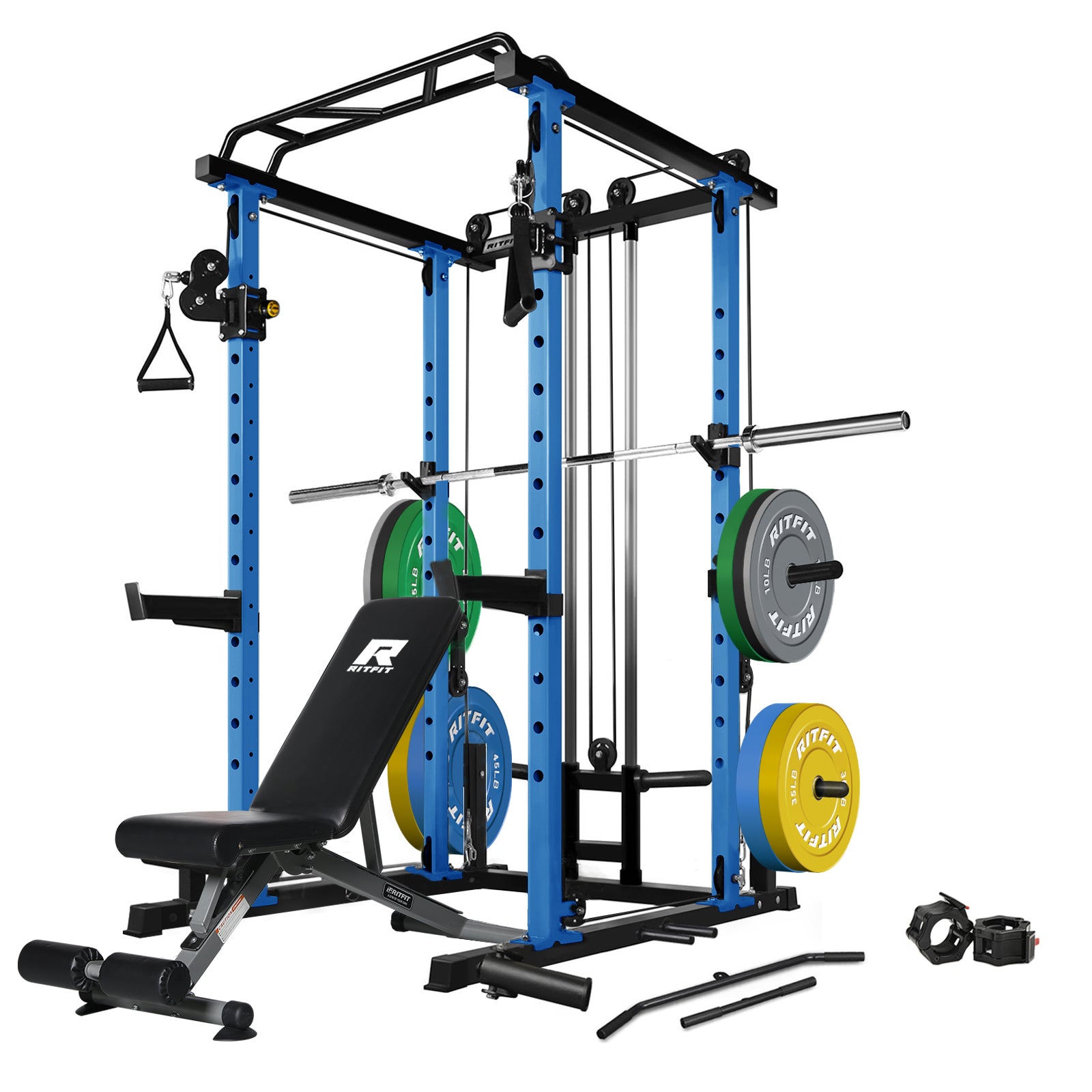 RitFit PPC03 Power Cage Home Gym Package for beginner and advanced workouts