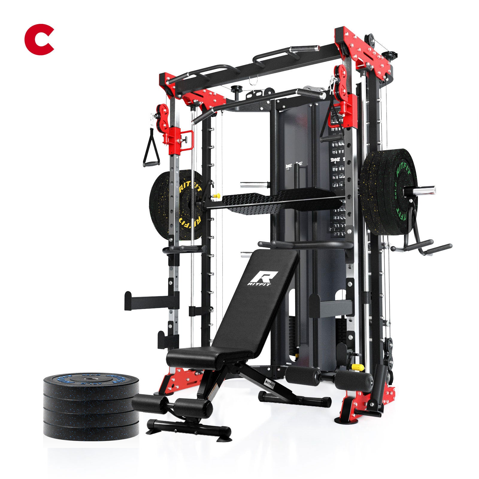 RitFit BPC05 Smith Machine Home Gym Package