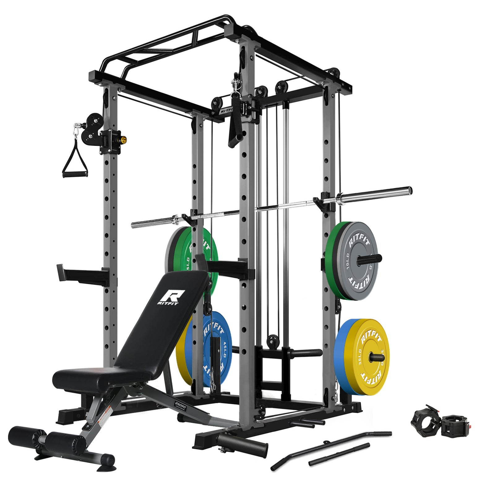 RitFit PPC03 Power Cage Home Gym Package for beginner strength training