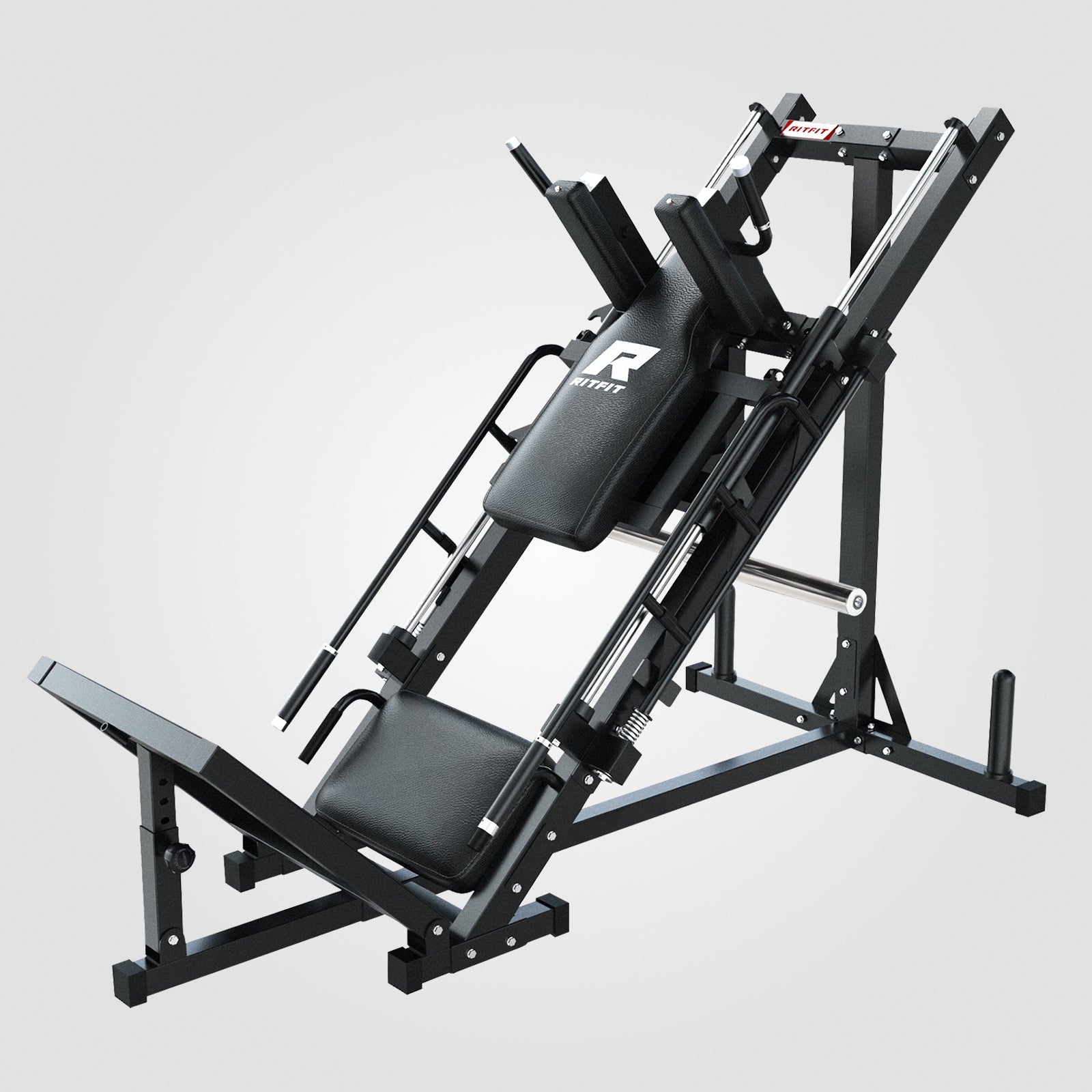 RitFit BLP01 45 Degree 3-In-1 Leg Press Hack Squat and Calf Raise Machine