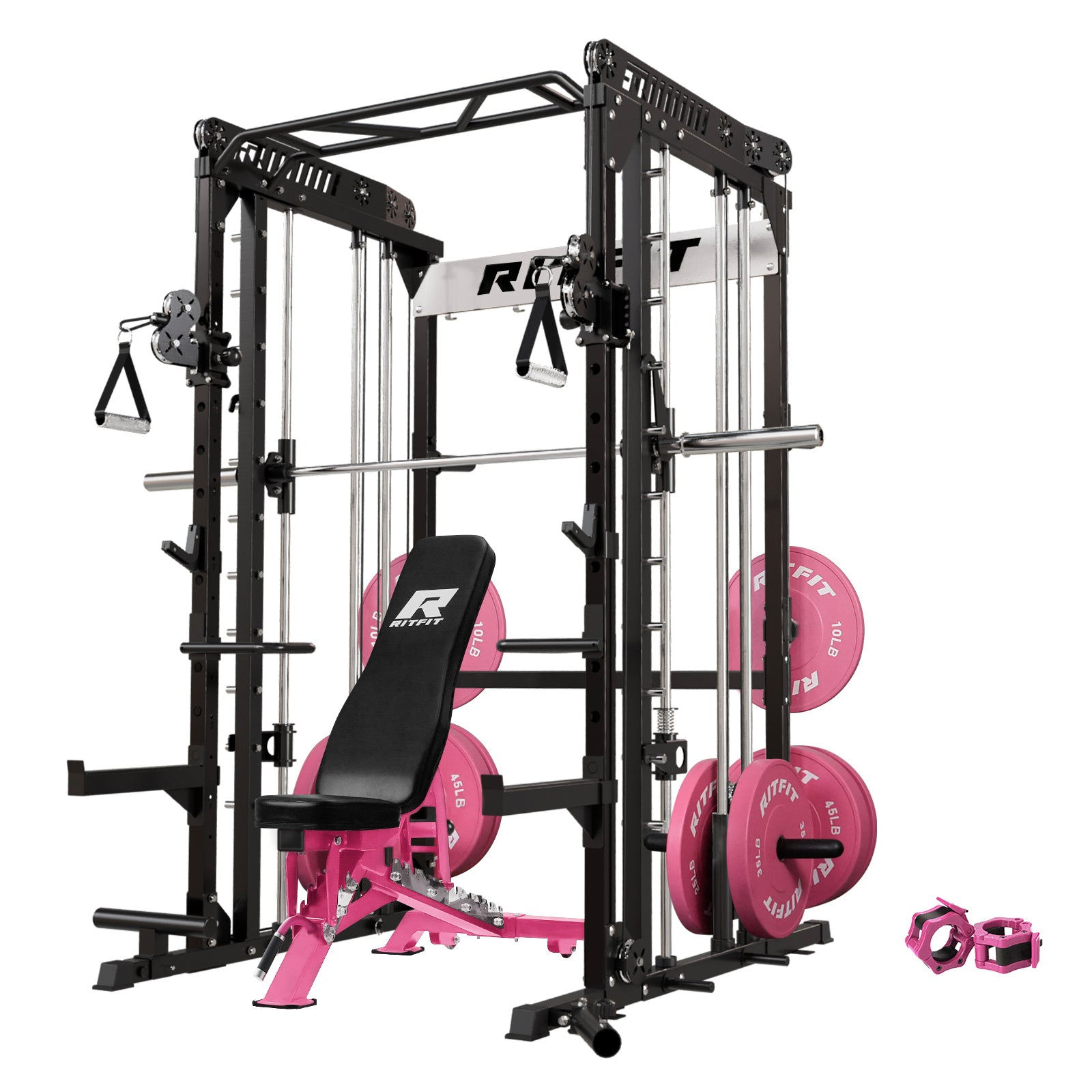 RitFit P6 All-In-One Pink Home Gym Package