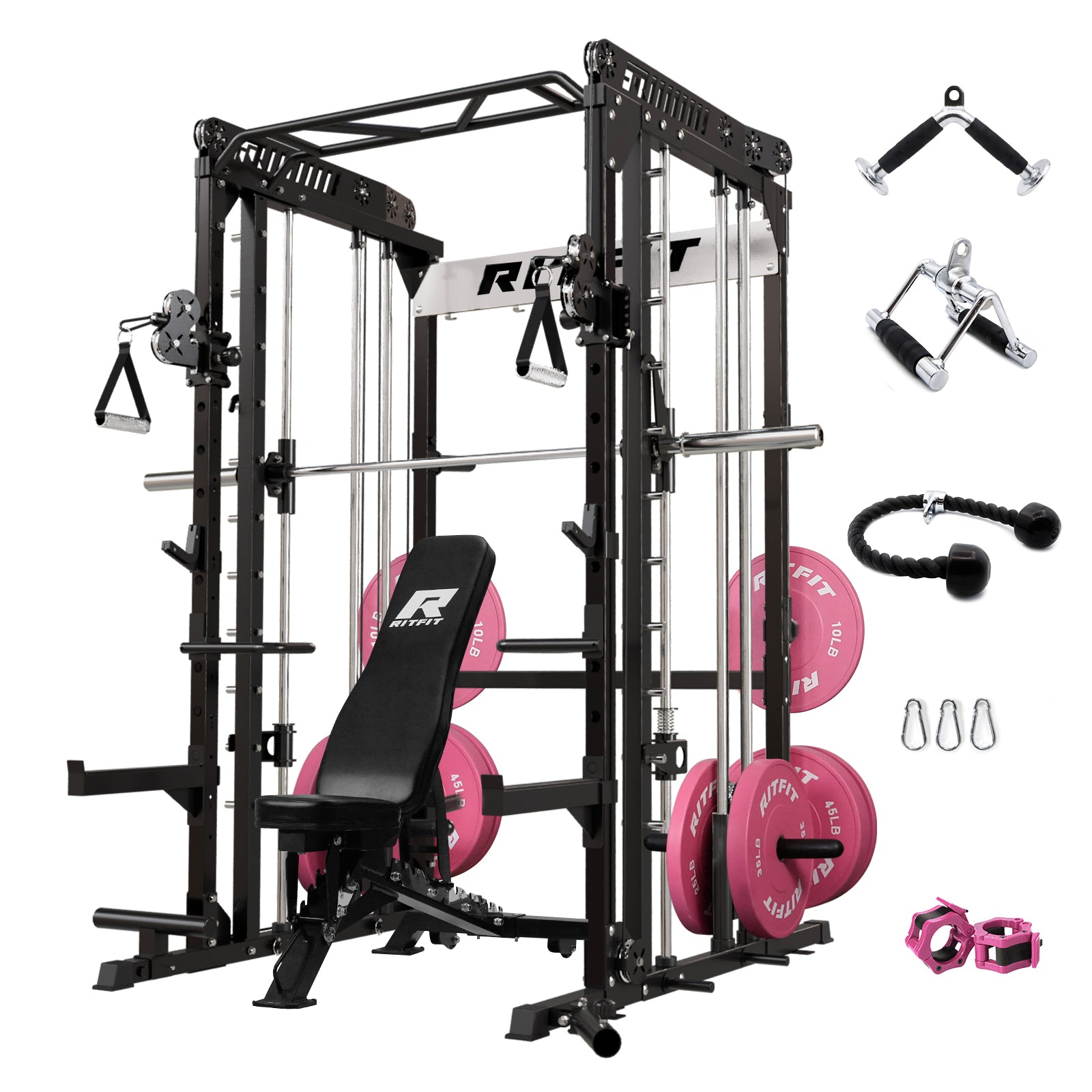 RitFit P6 All-In-One Pink Home Gym Package