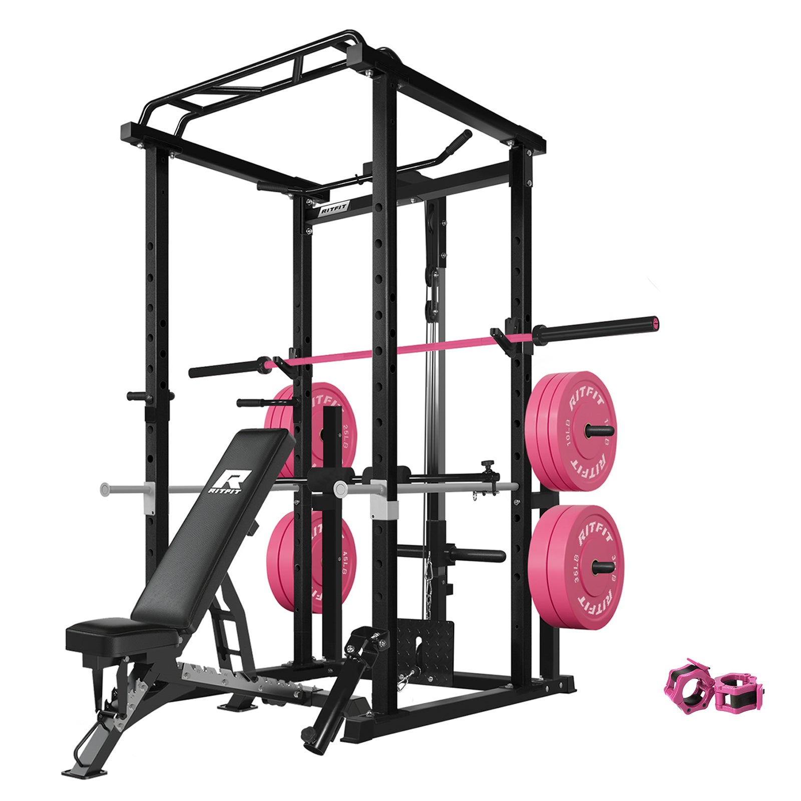 RitFit P6 All-In-One Pink Home Gym Package