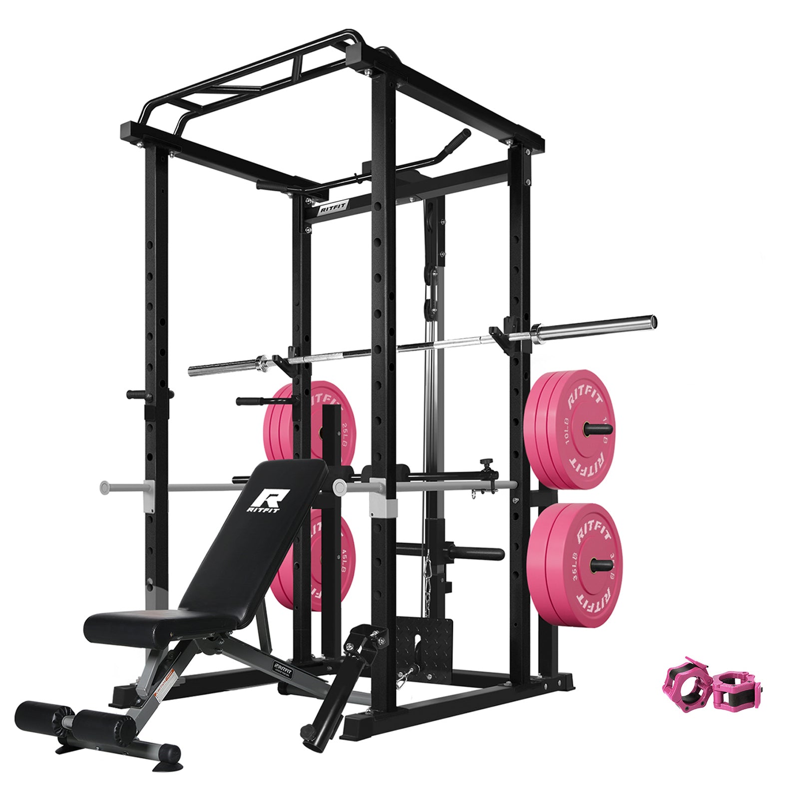 RitFit P6 All-In-One Pink Home Gym Package