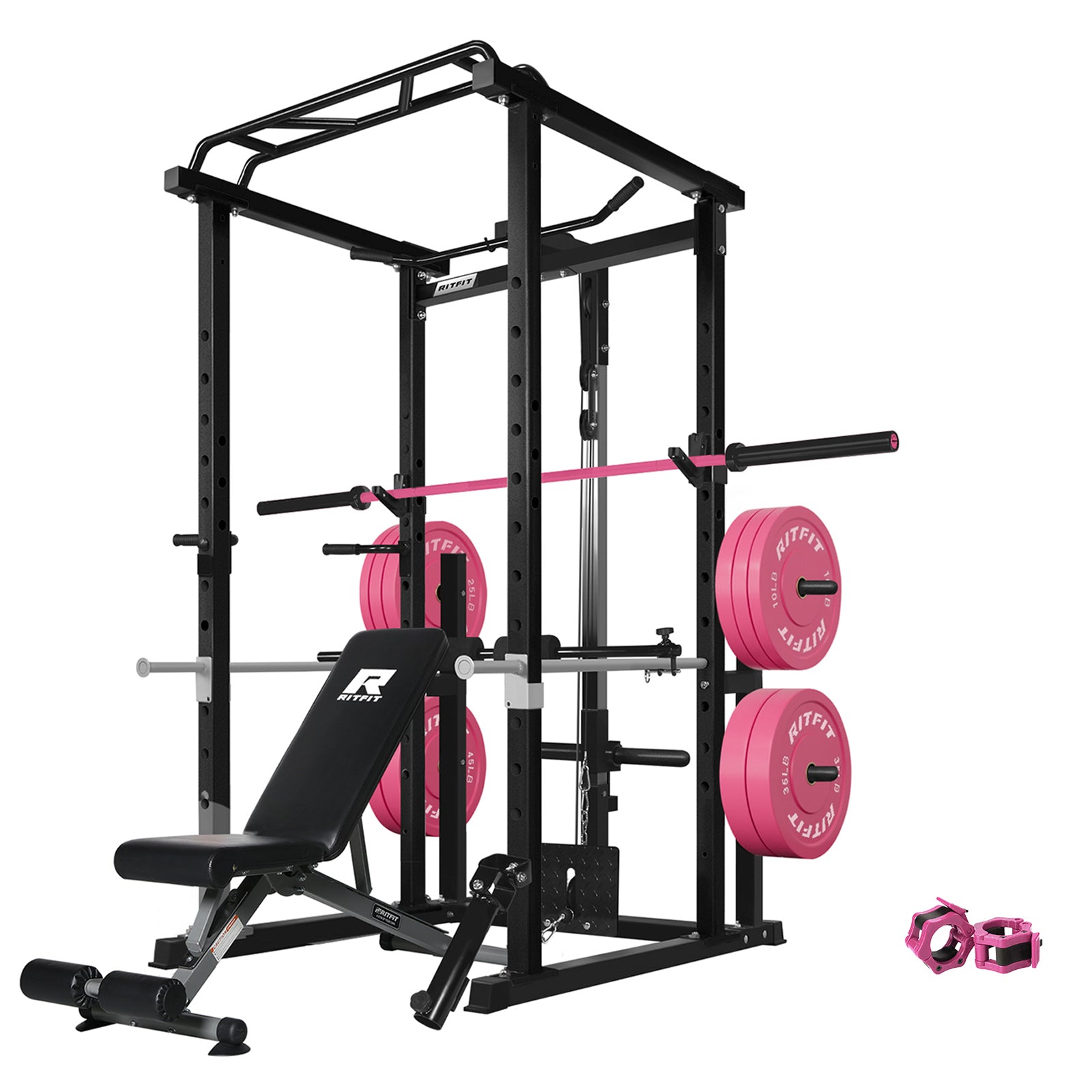 RitFit P6 All-In-One Pink Home Gym Package