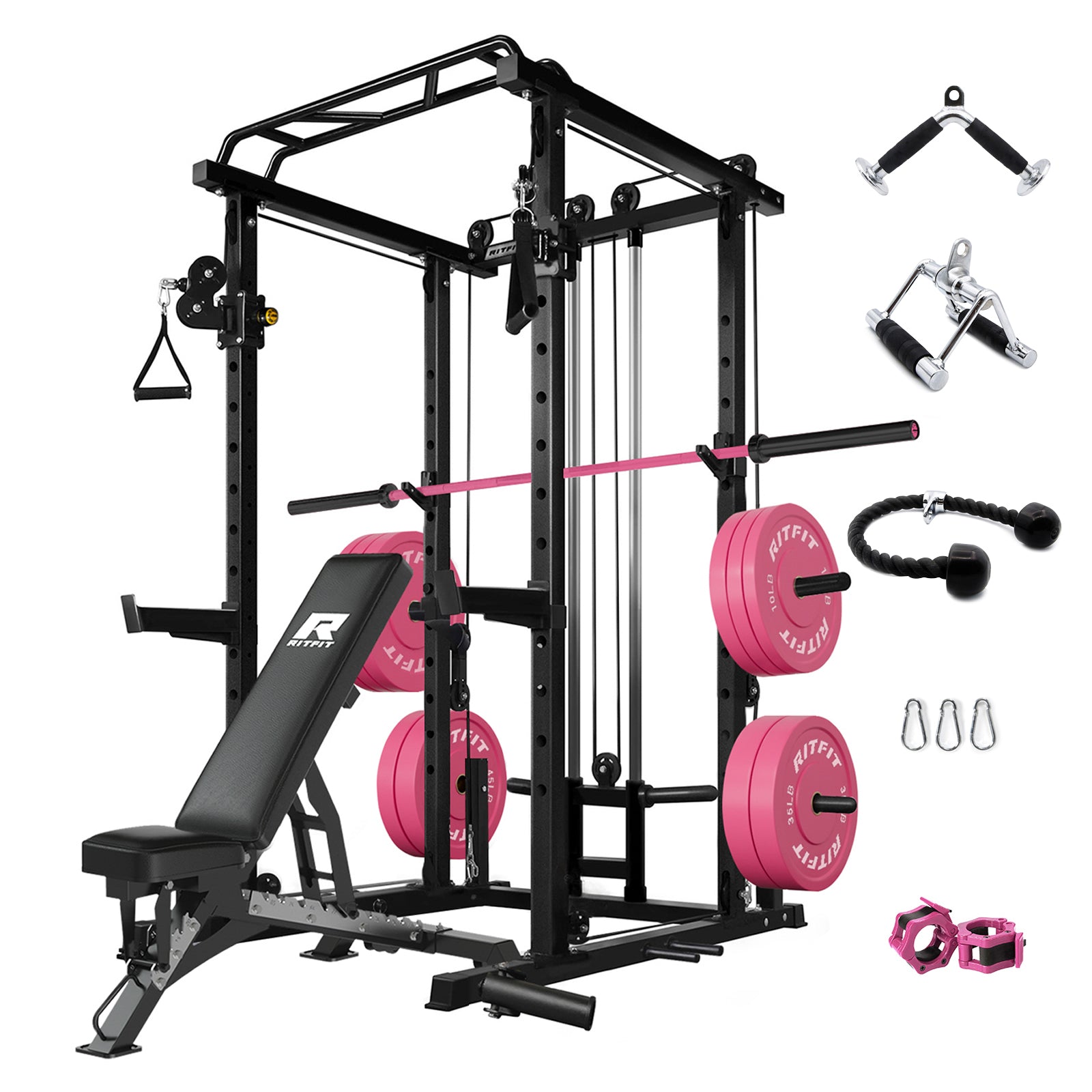 RitFit P6 All In One Pink Home Gym Package