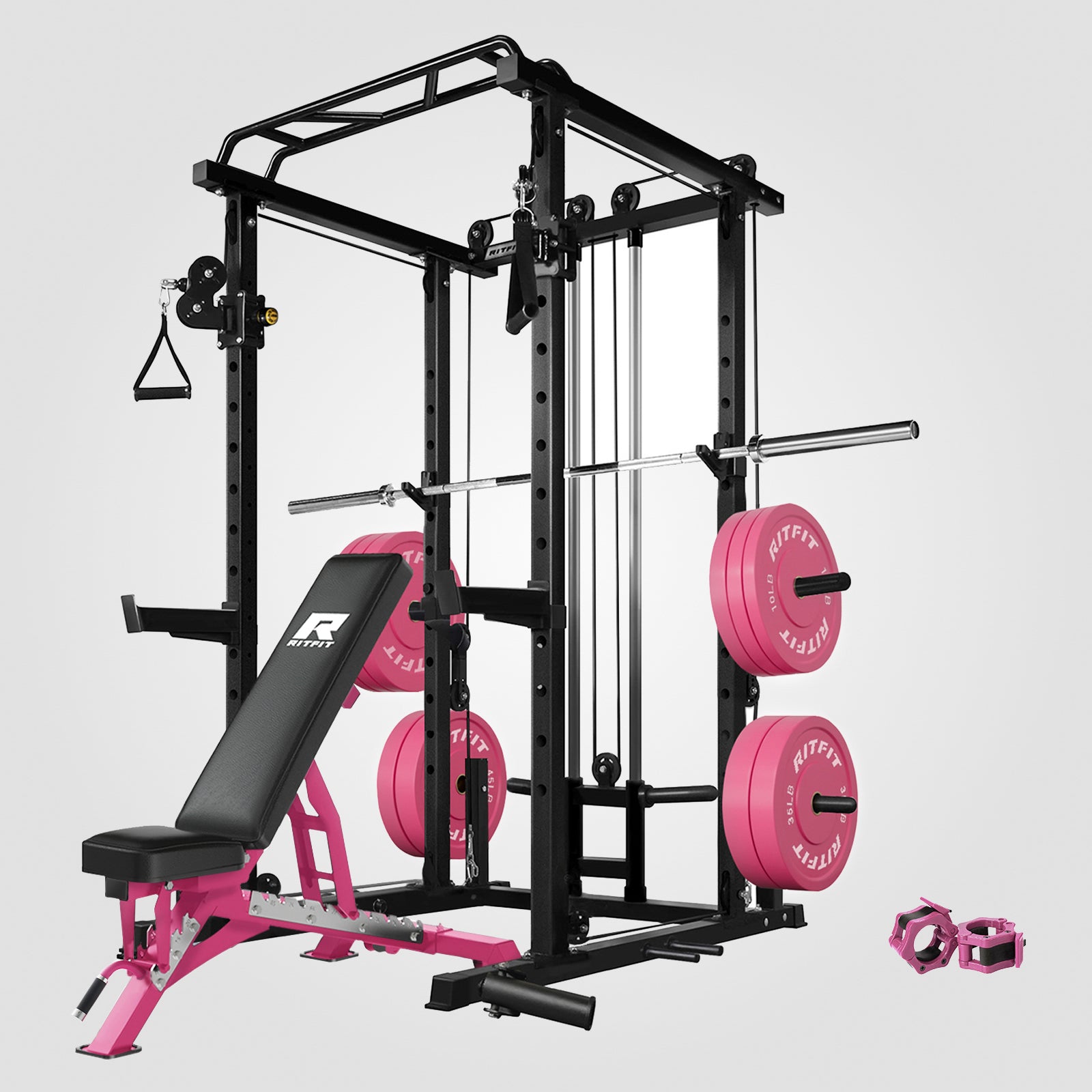 RitFit P6 All-In-One Pink Home Gym Package