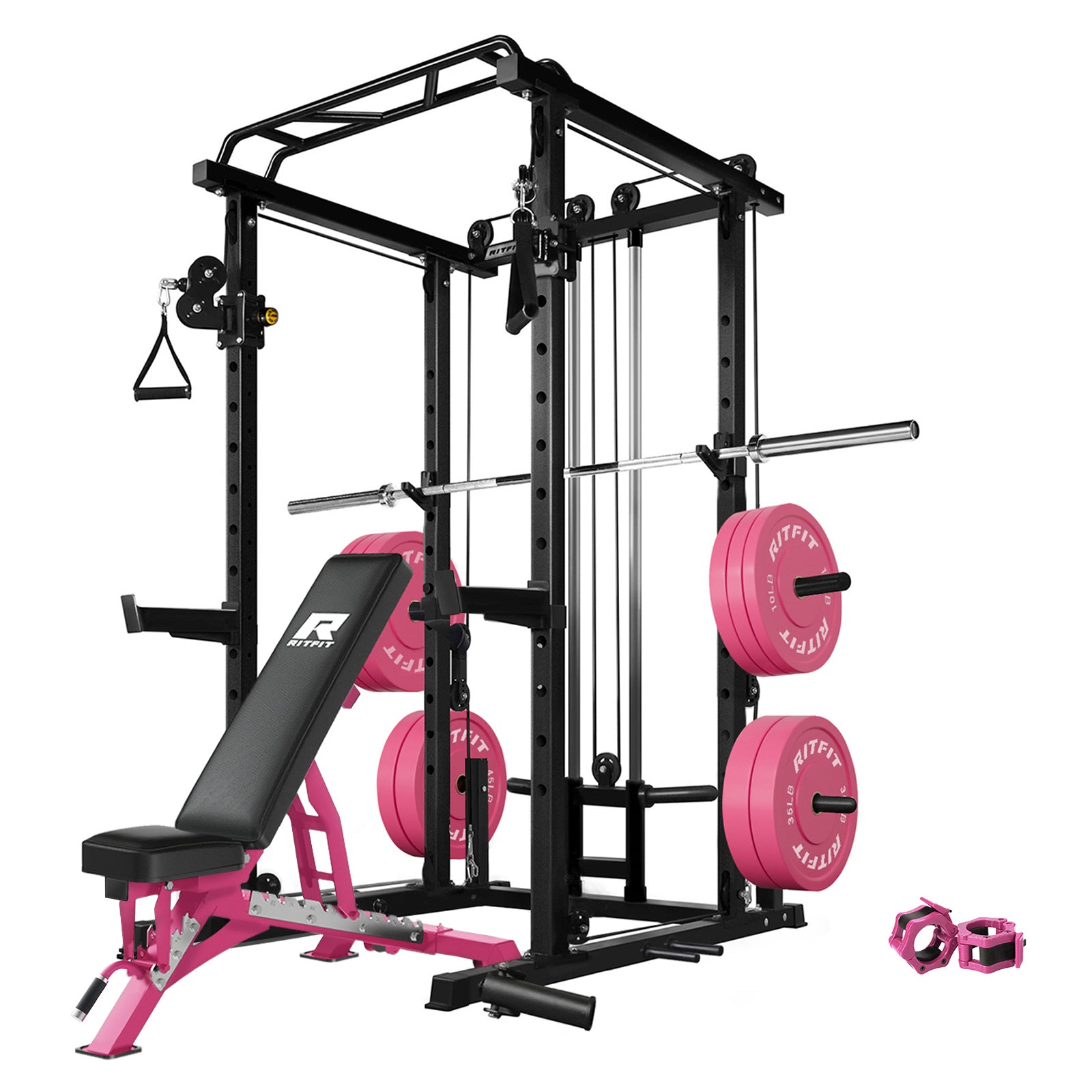 RitFit P6 All-In-One Pink Home Gym Package